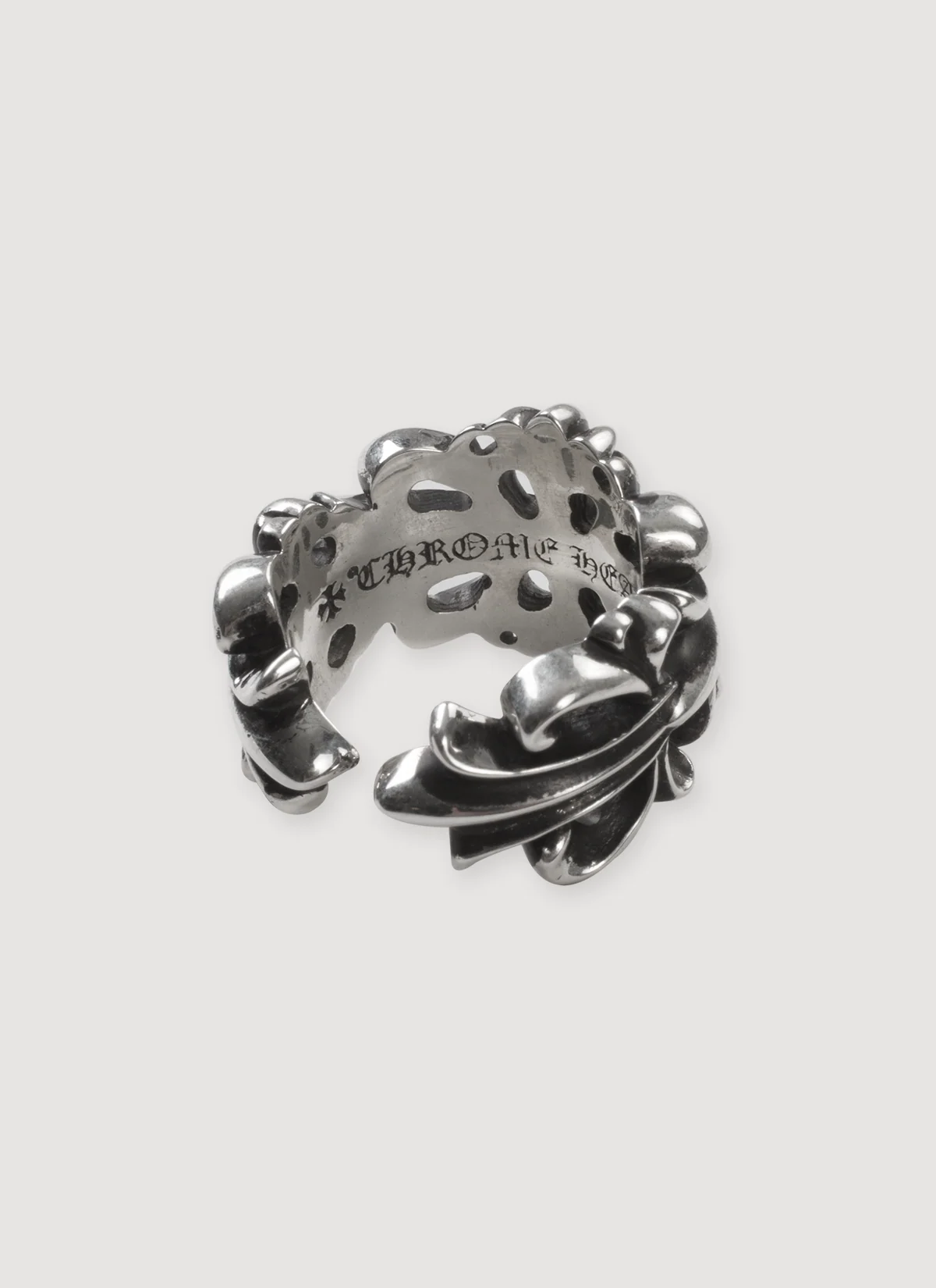 Chrome Hearts Double Floral Ring Silver - Image 2