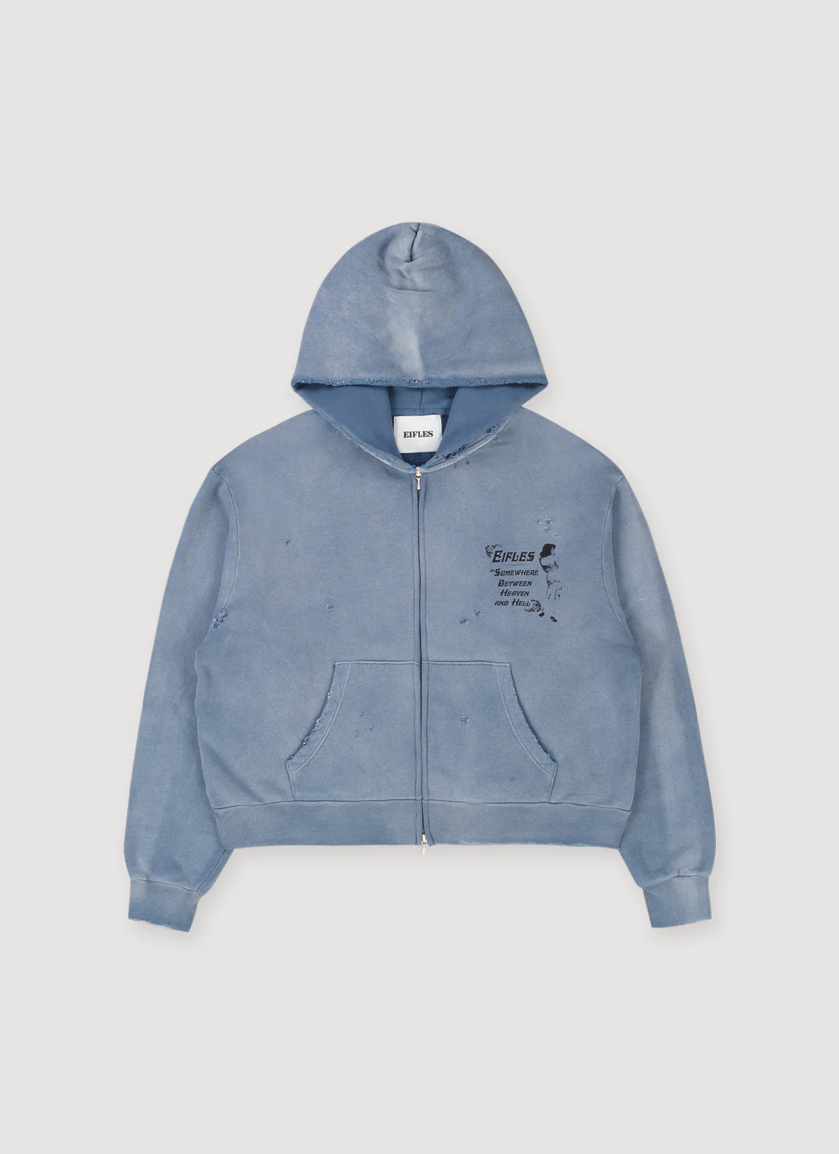 Eifles HH Zip Up Sweatshirt Vintage Blue