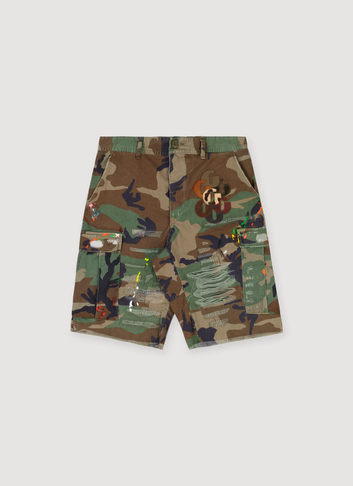 Gallery Dept. G Patch Cargo Shorts Woodland Camo