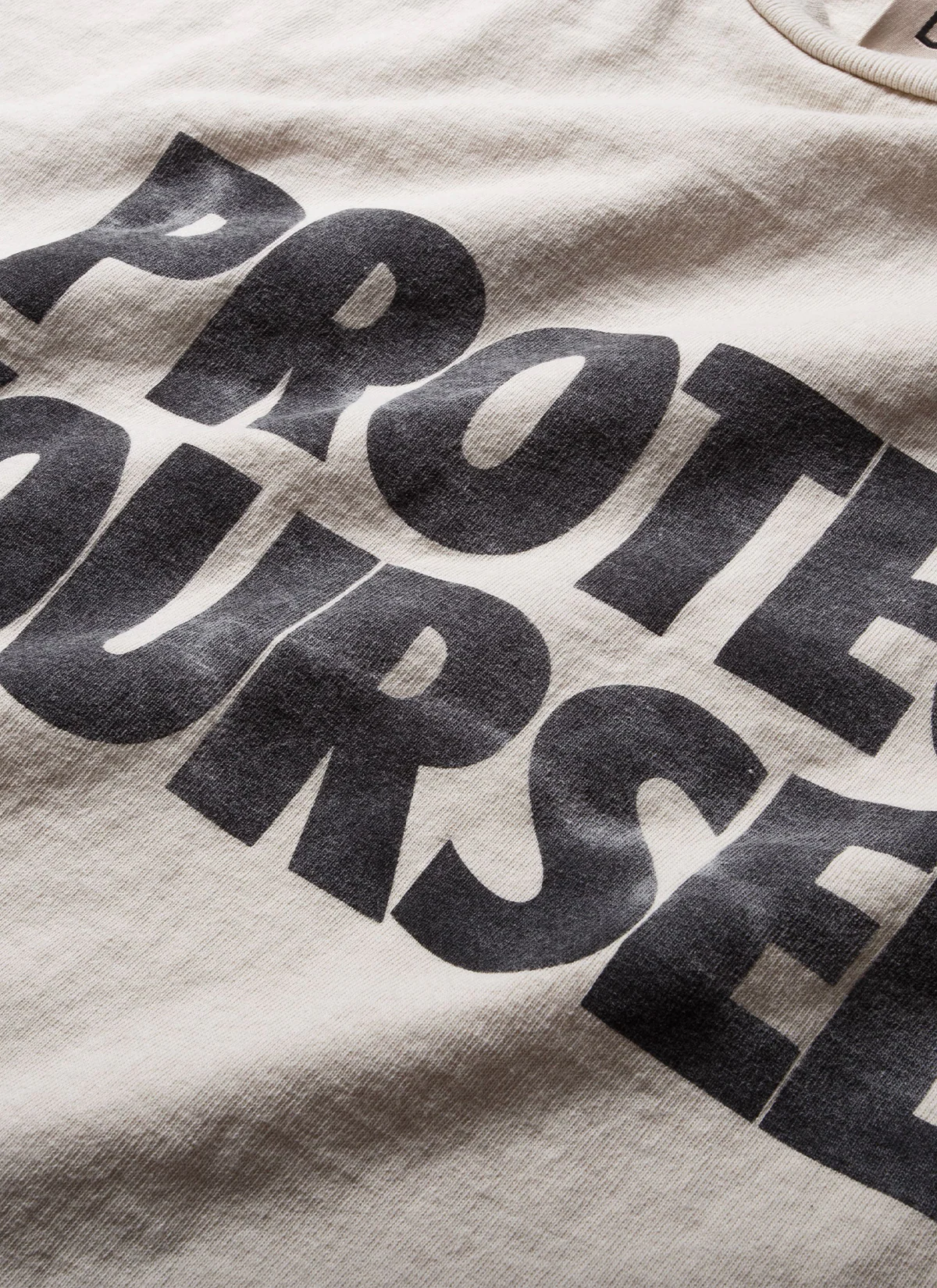 Gallery Dept. Protect Your Neck Tee Vintage White - Image 3