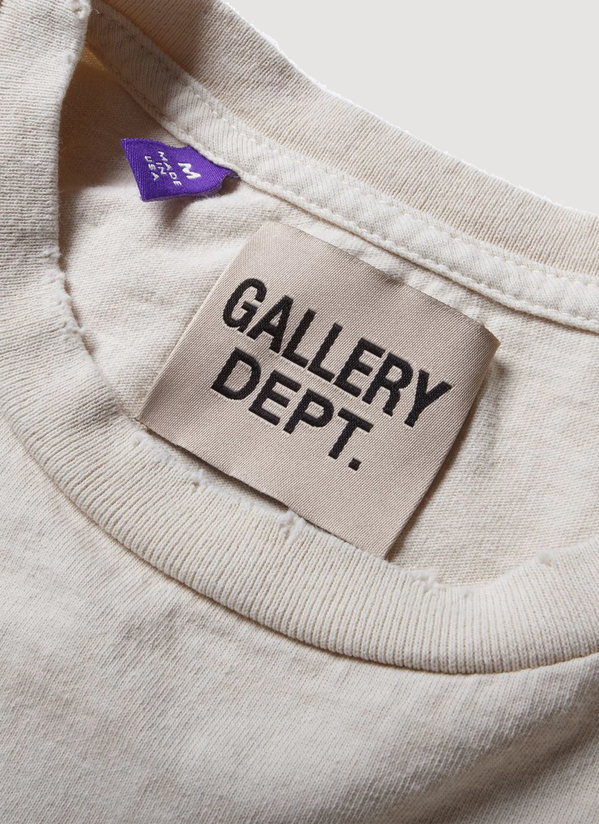 Gallery Dept. Protect Your Neck Tee Vintage White - Image 4