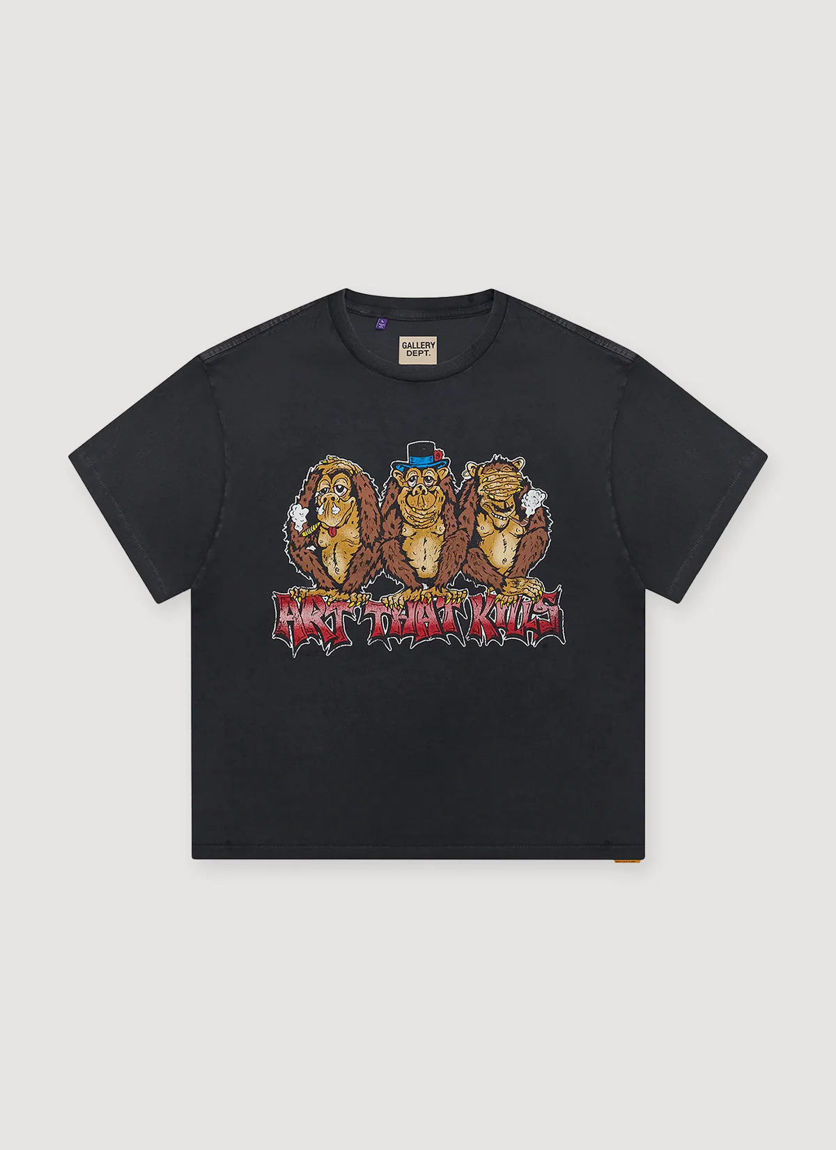 Gallery Dept. See No Evil Tee Vintage Black