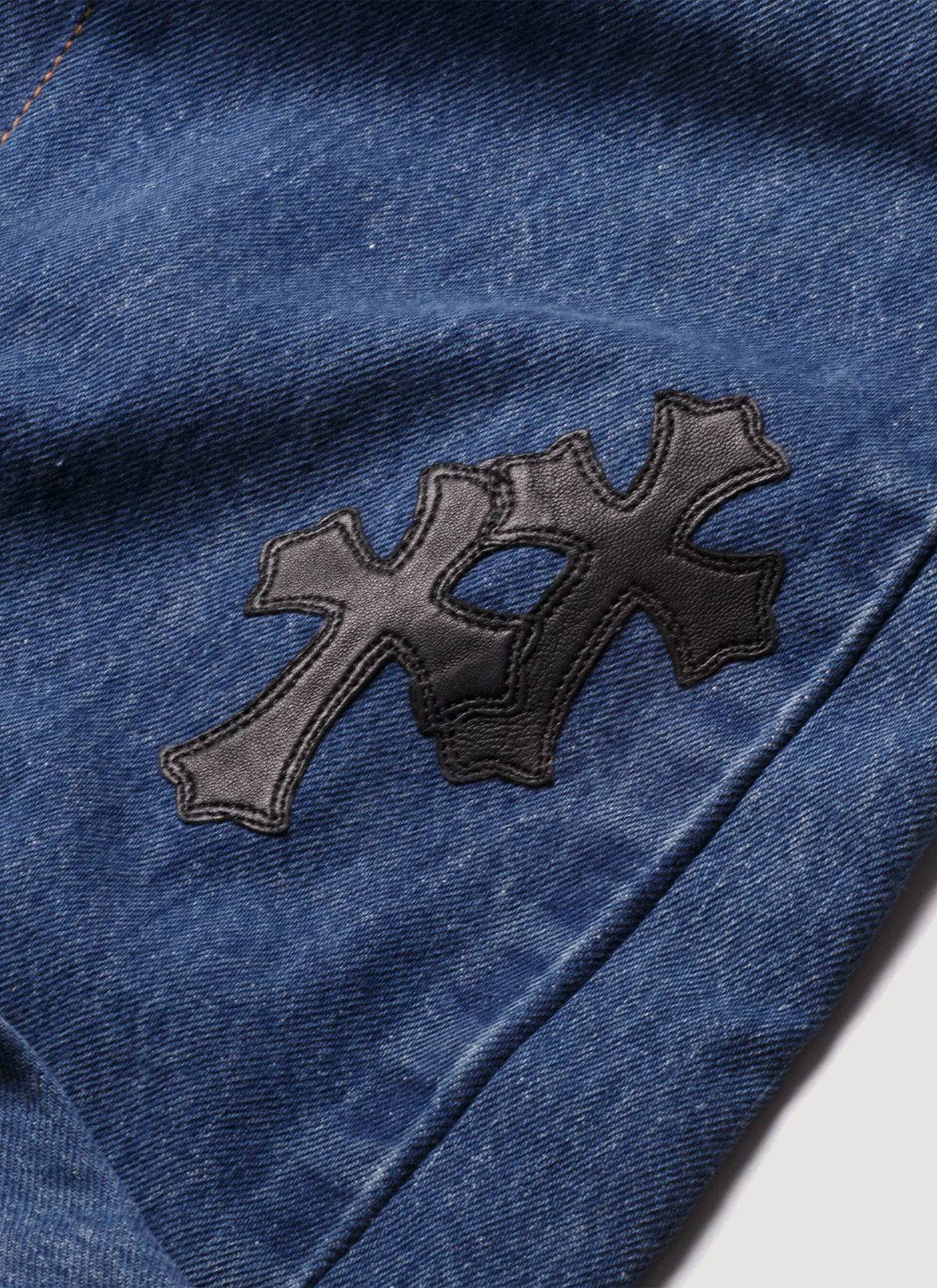 Chrome Hearts Gallery Dept. Reworked Cross Jeans Indigo (Pre-Owned) - Image 3