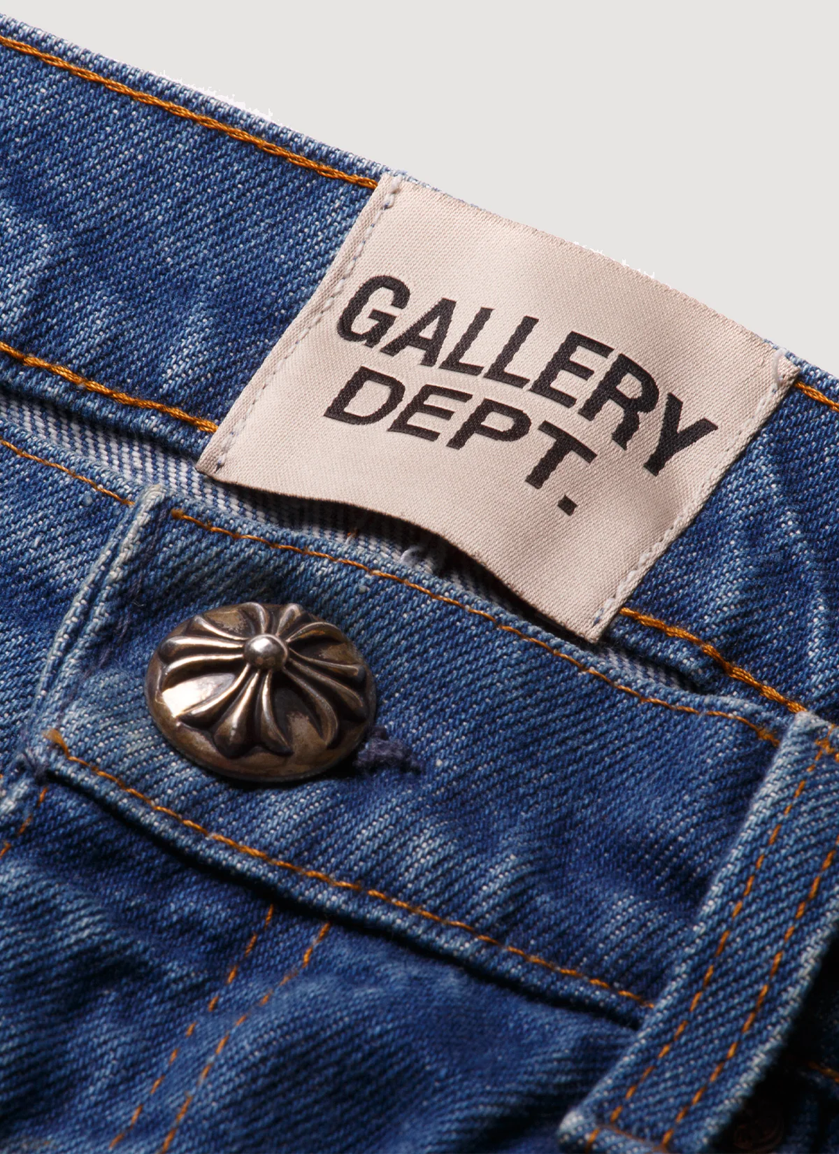 Chrome Hearts Gallery Dept. Reworked Cross Jeans Indigo (Pre-Owned) - Image 4