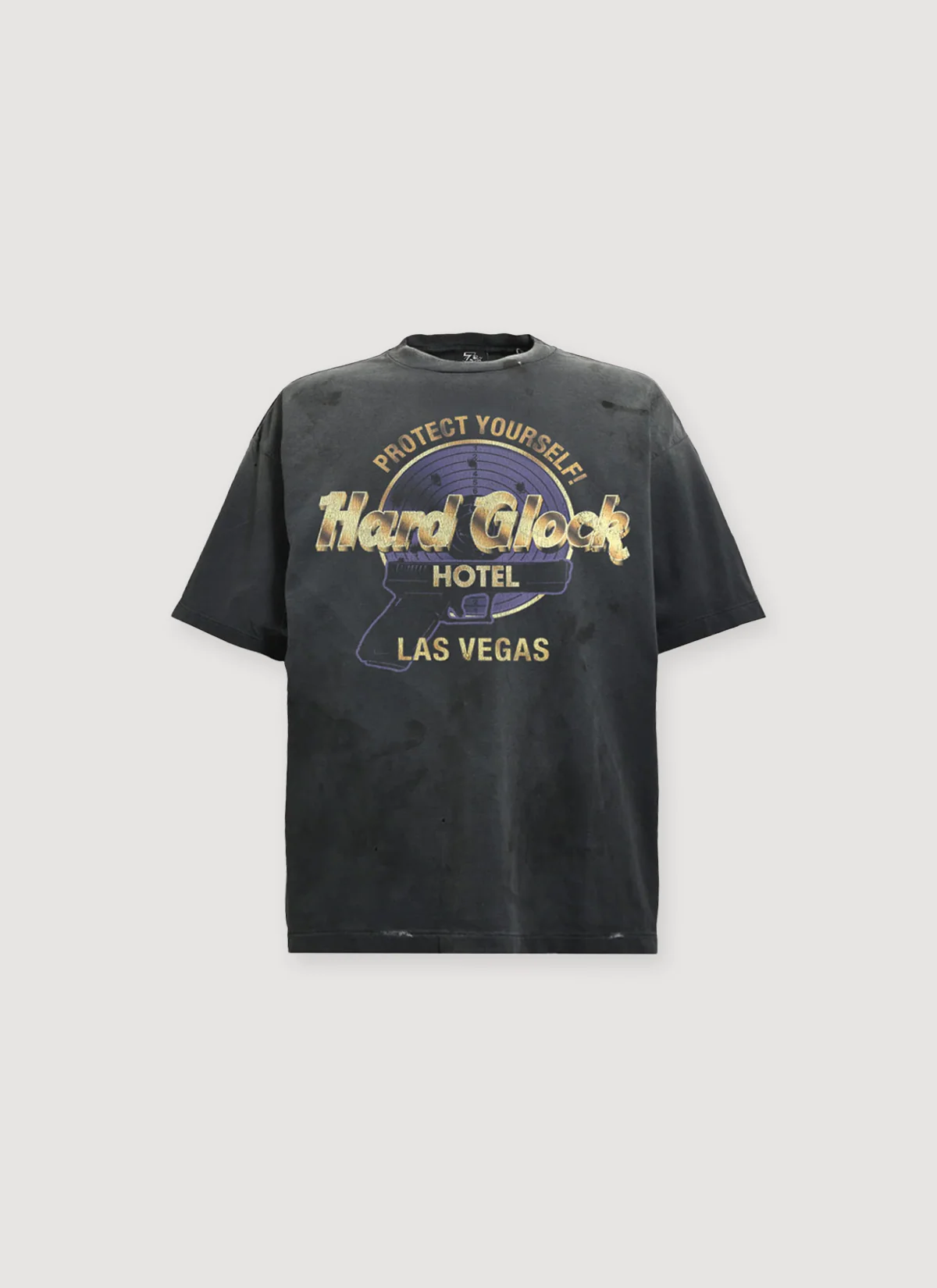 Triple Sevens Hard Glock Tee Vintage Black