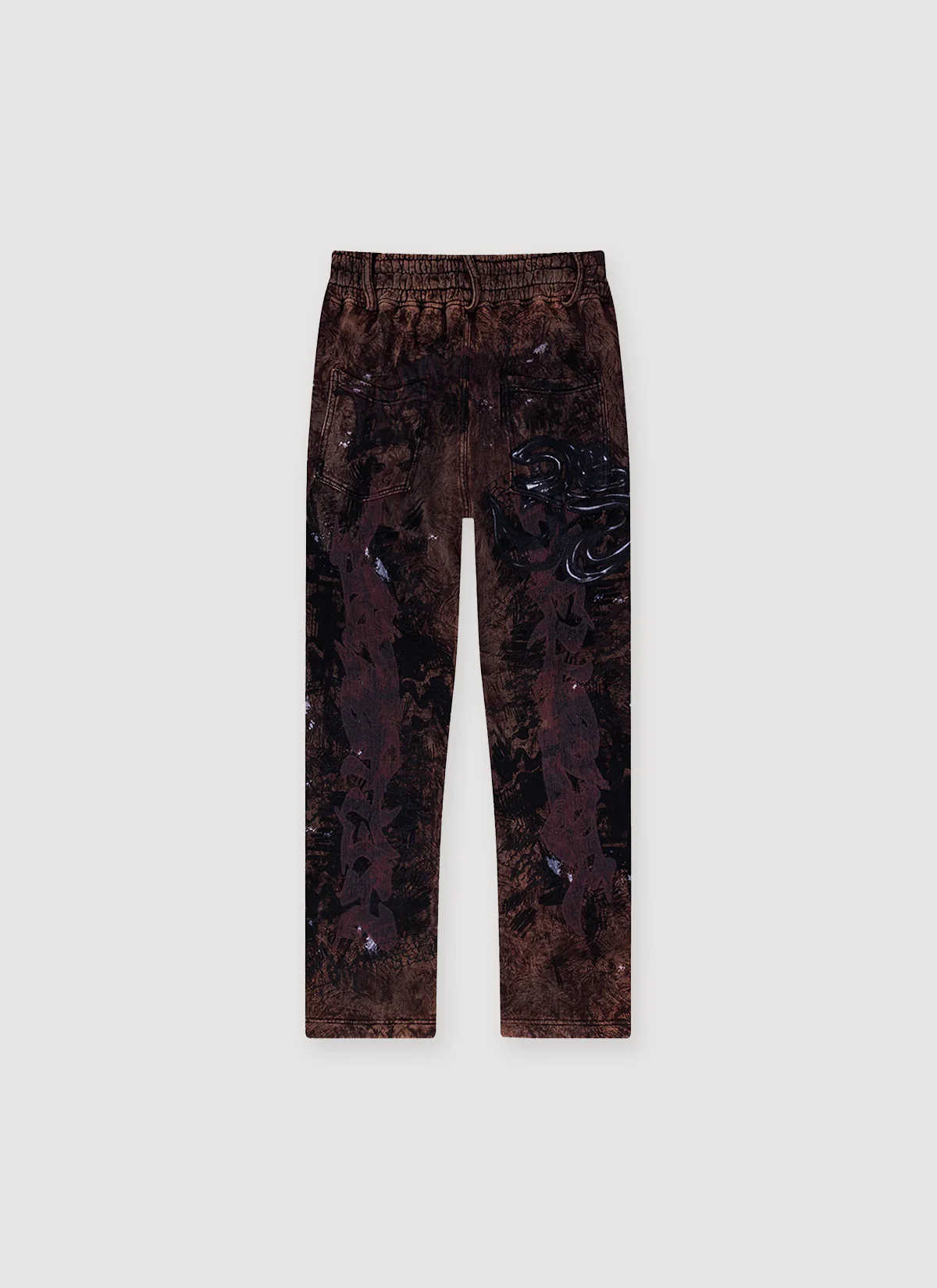 Hellstar Grafitti Sweatpants Brown - Image 2