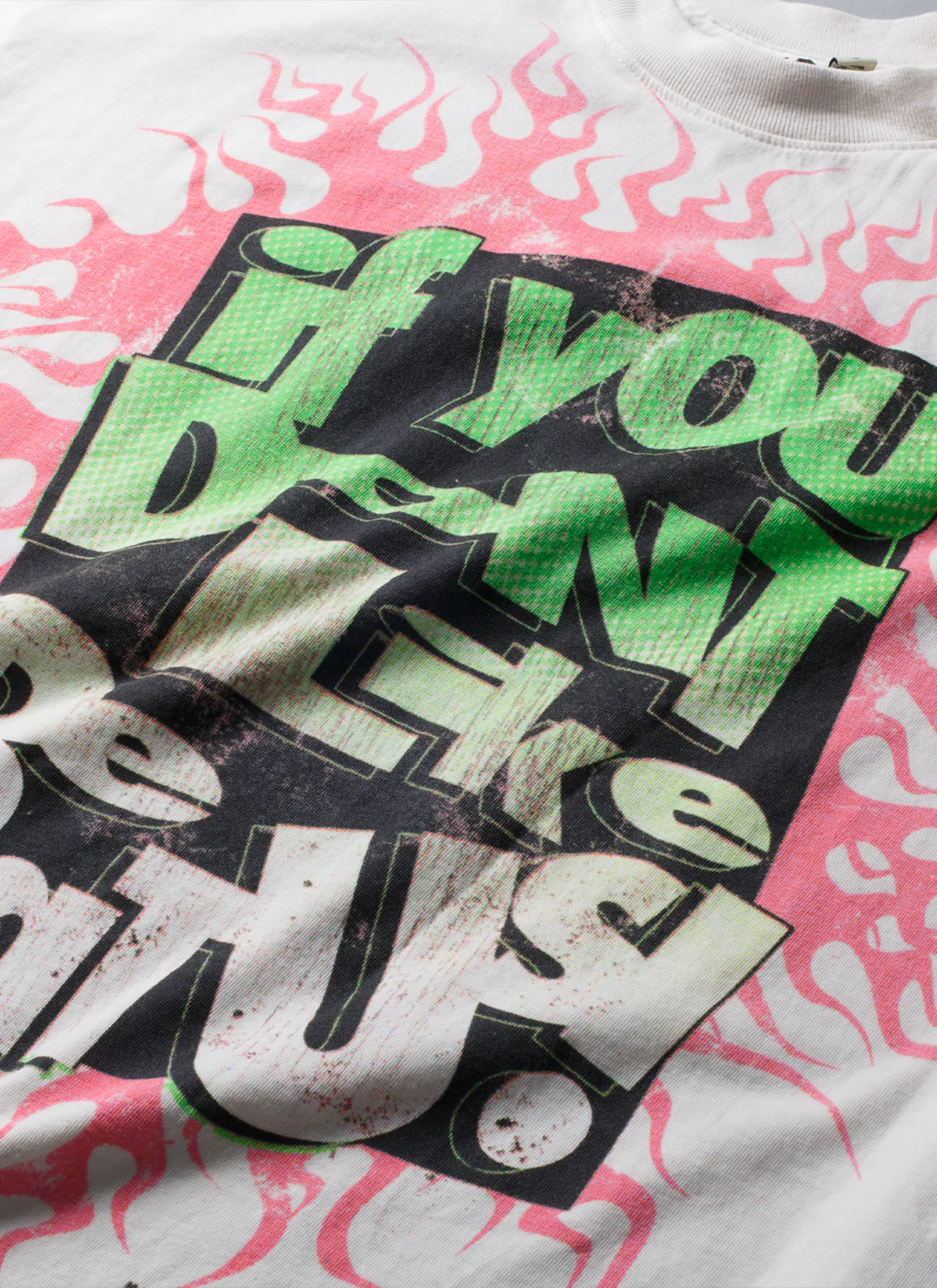 Hellstar If You Don't Like Us Tee Vintage White (Pre-Owned) - Image 3