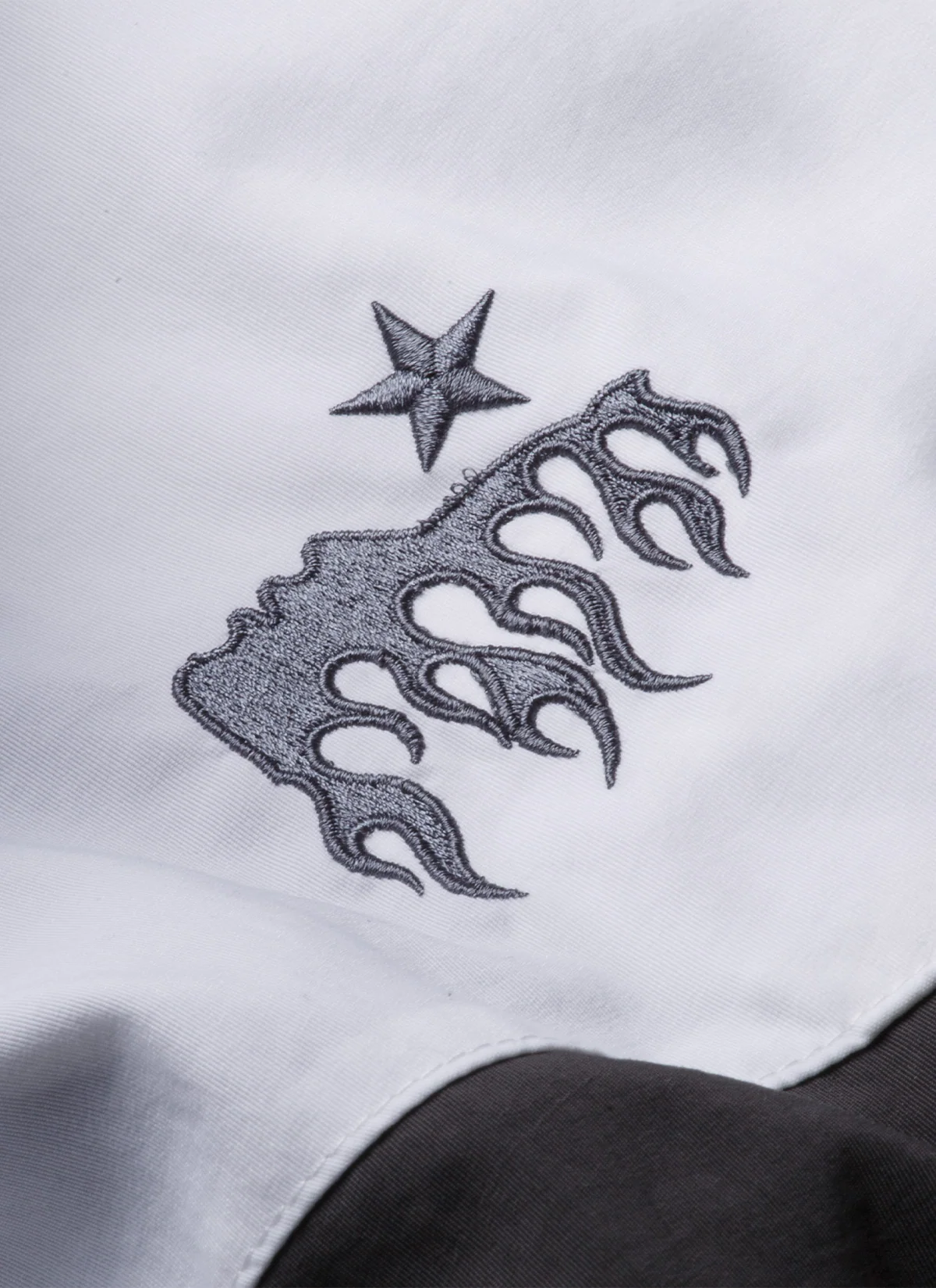 Hellstar Sport Logo Trackpants White Grey - Image 3