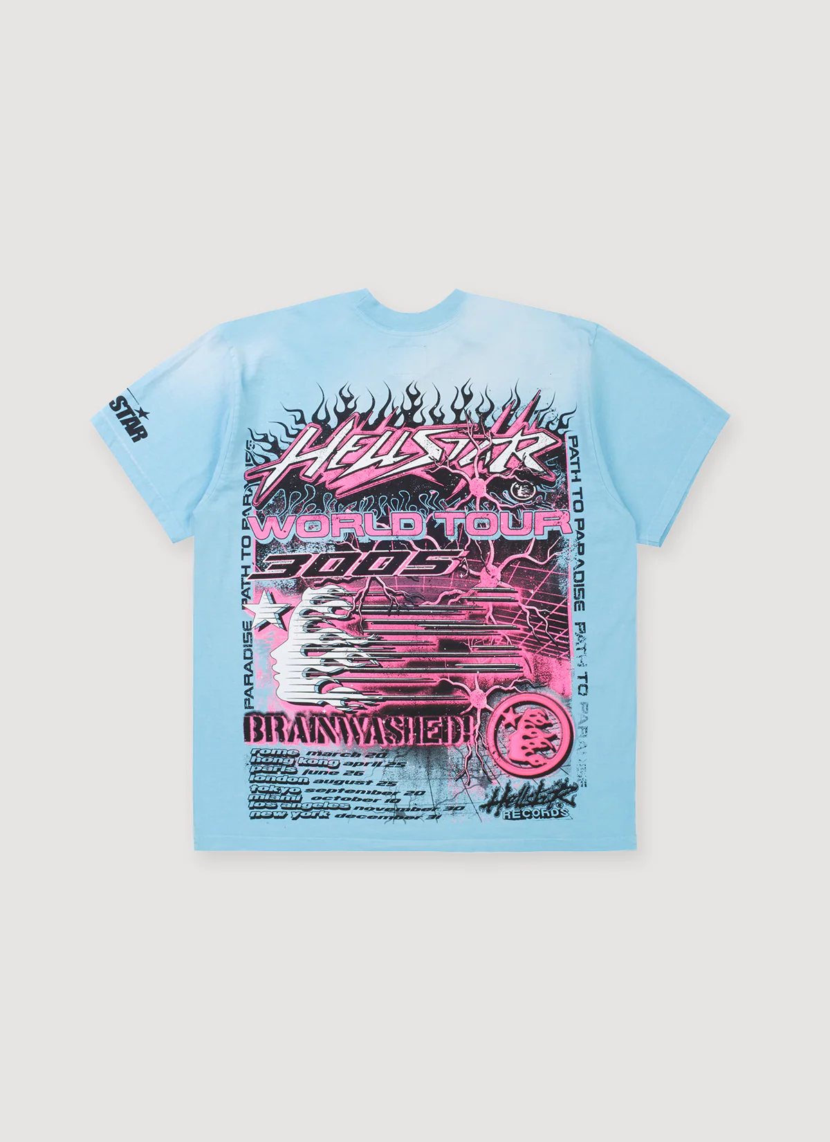 Hellstar Neuron Tour Tee Light Blue - Image 2