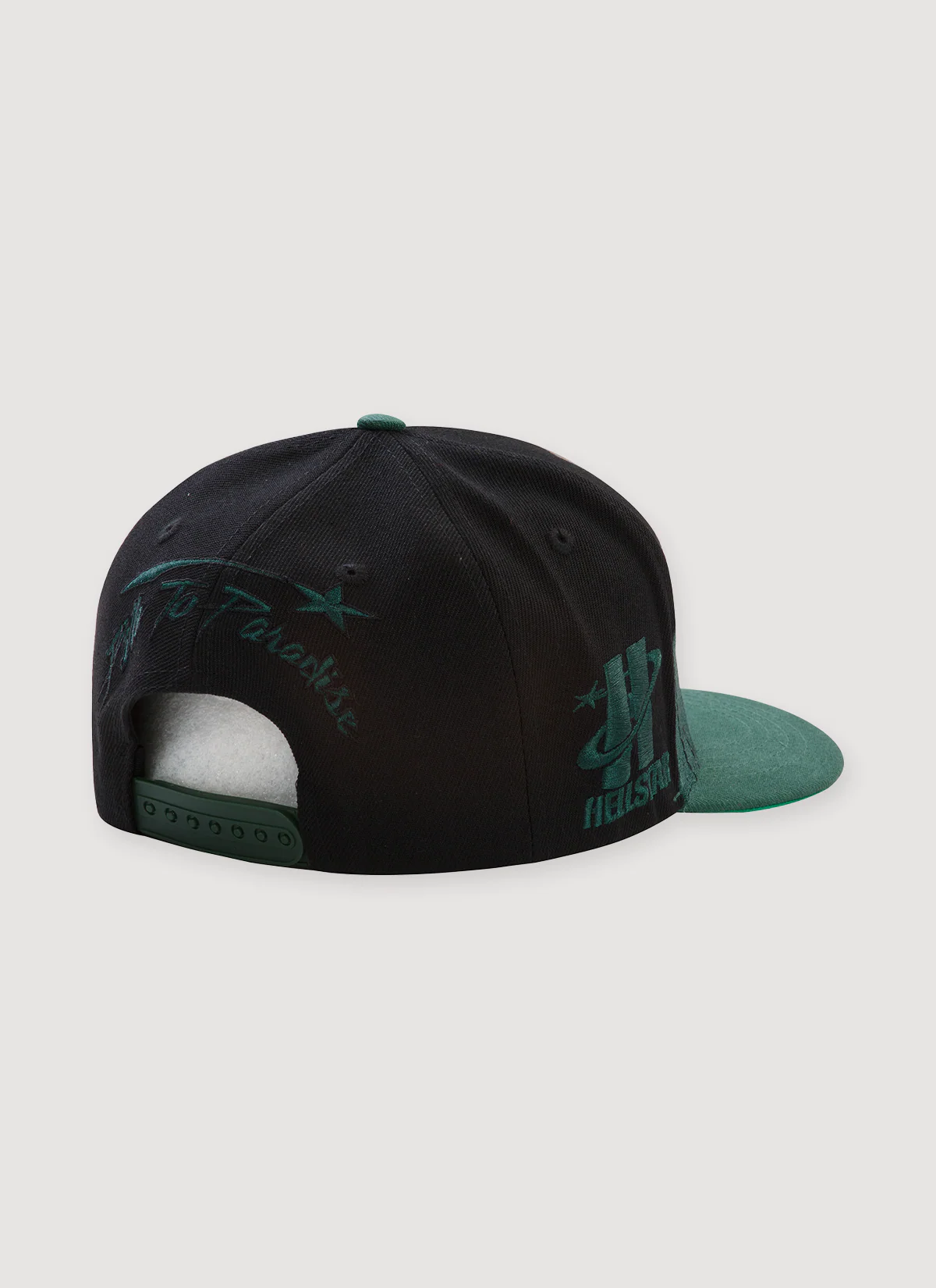 Hellstar Sharktooth Snapback Hat Black Green - Image 2