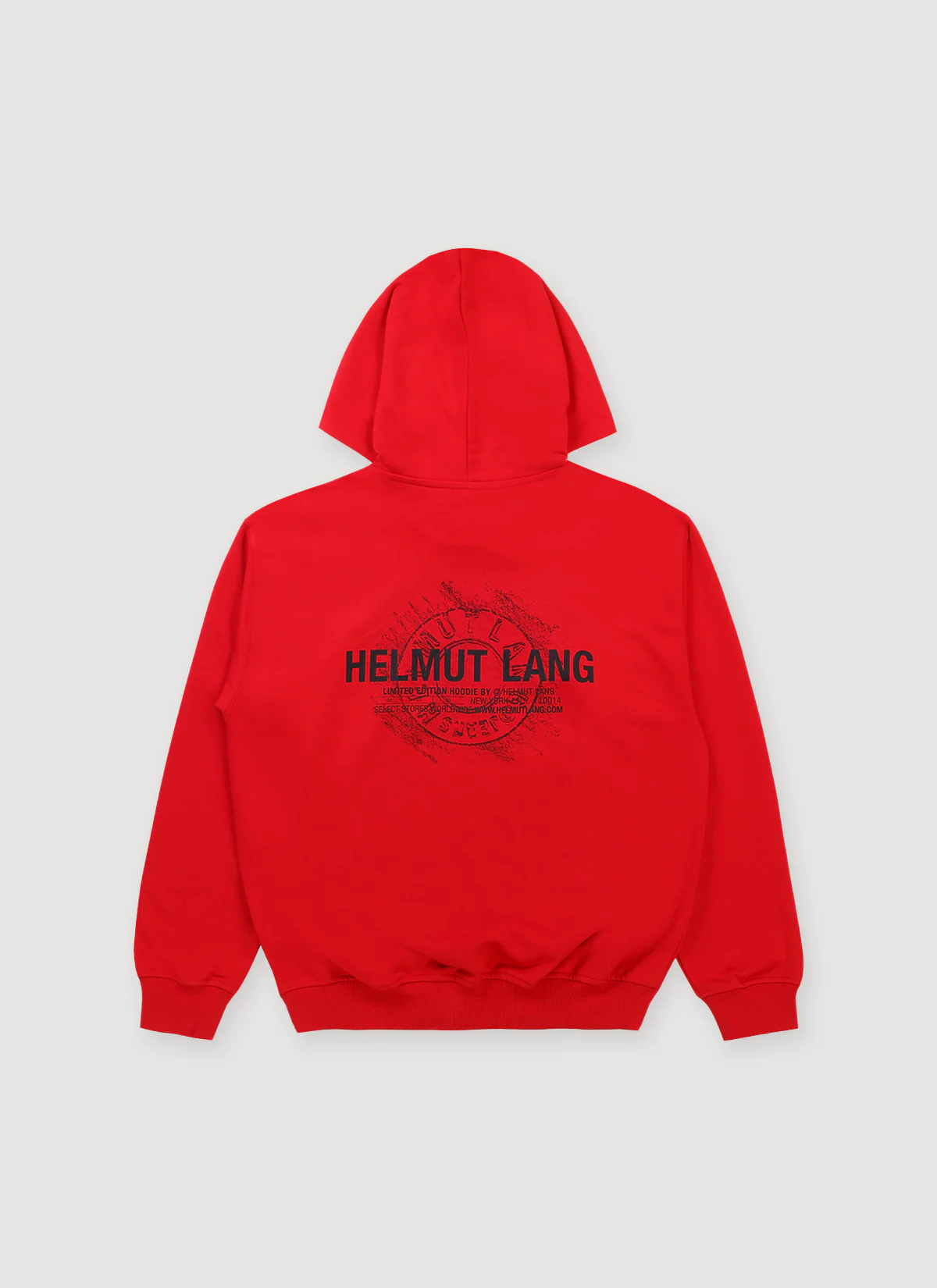Helmut Lang Sketch Sweatshirt Deep Red - Image 2