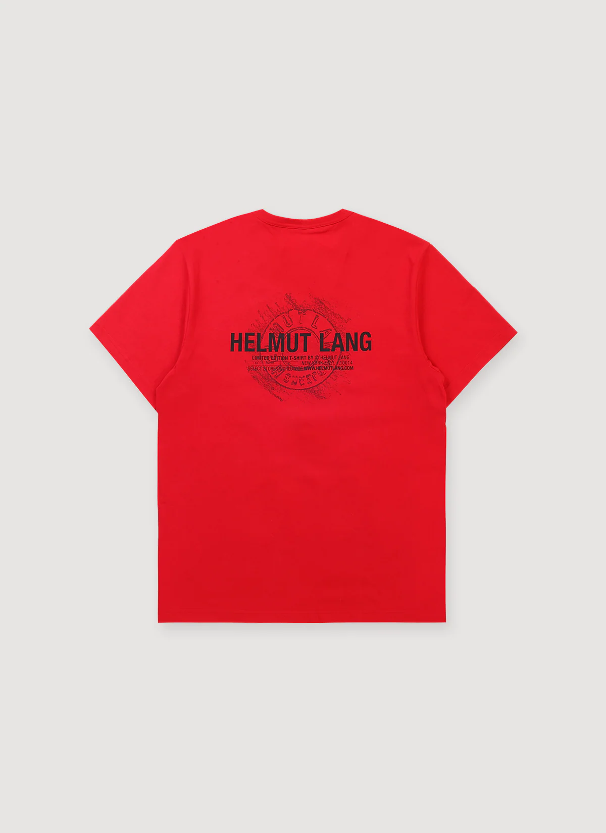 Helmut Lang Sketch Tee Deep Red - Image 2