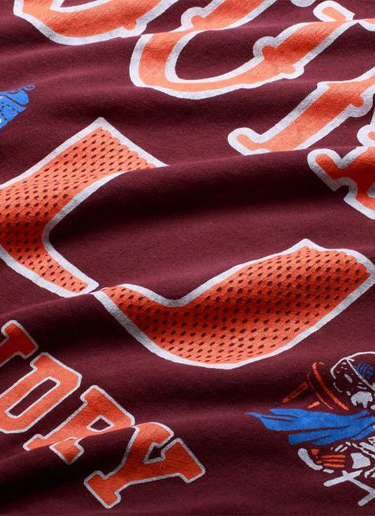 Kapital Big Kountry Crewneck Sweater Maroon - Image 3