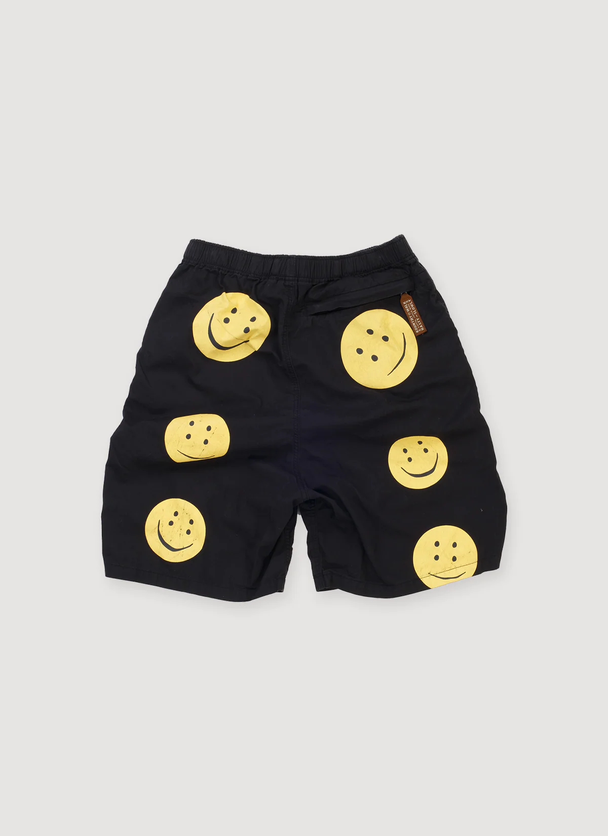 Kapital Combed Cotton Twill Smiley Shorts Black (Pre-Owned) - Image 2