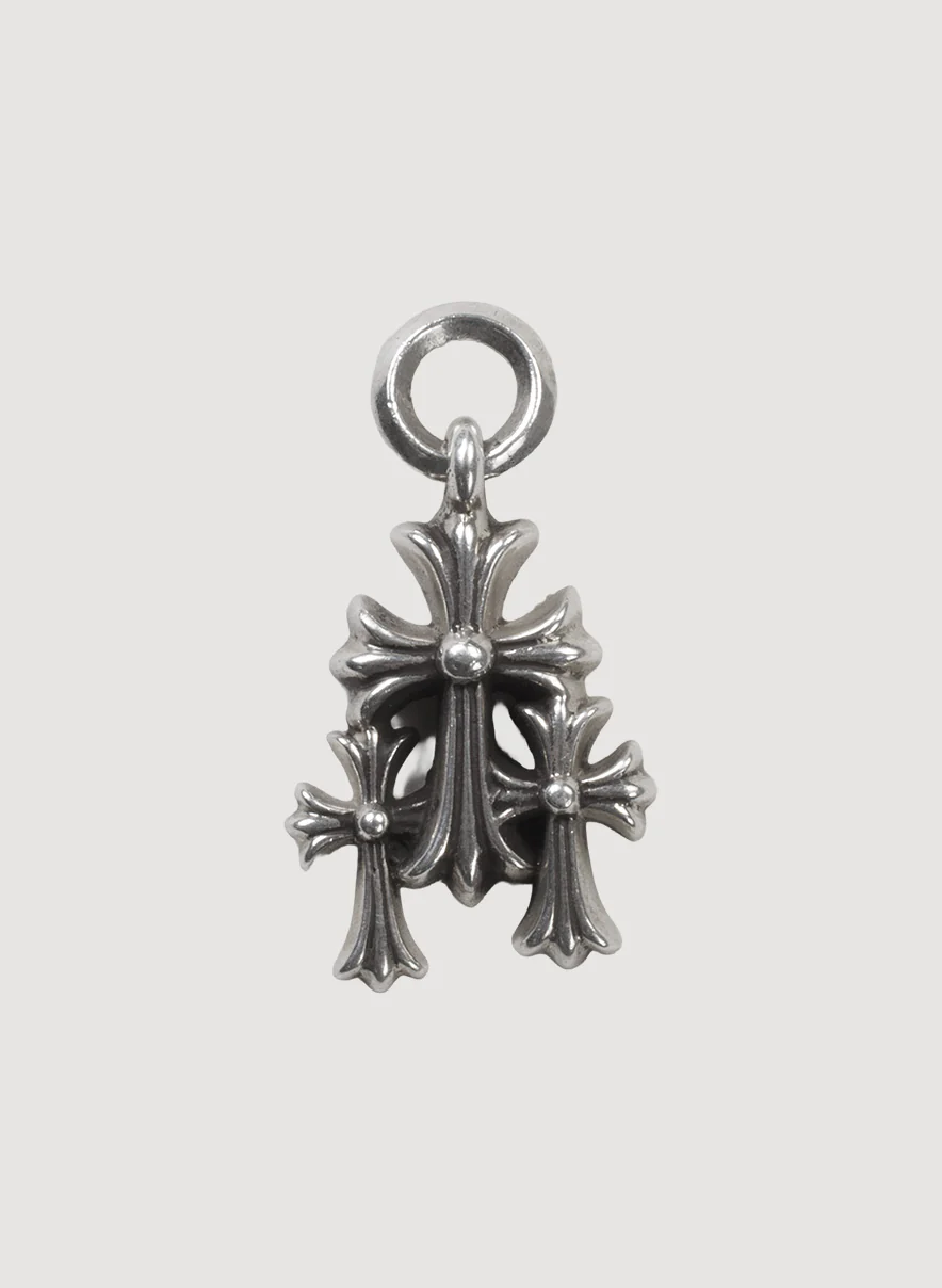 Chrome Hearts Triple Cross Pendant Silver