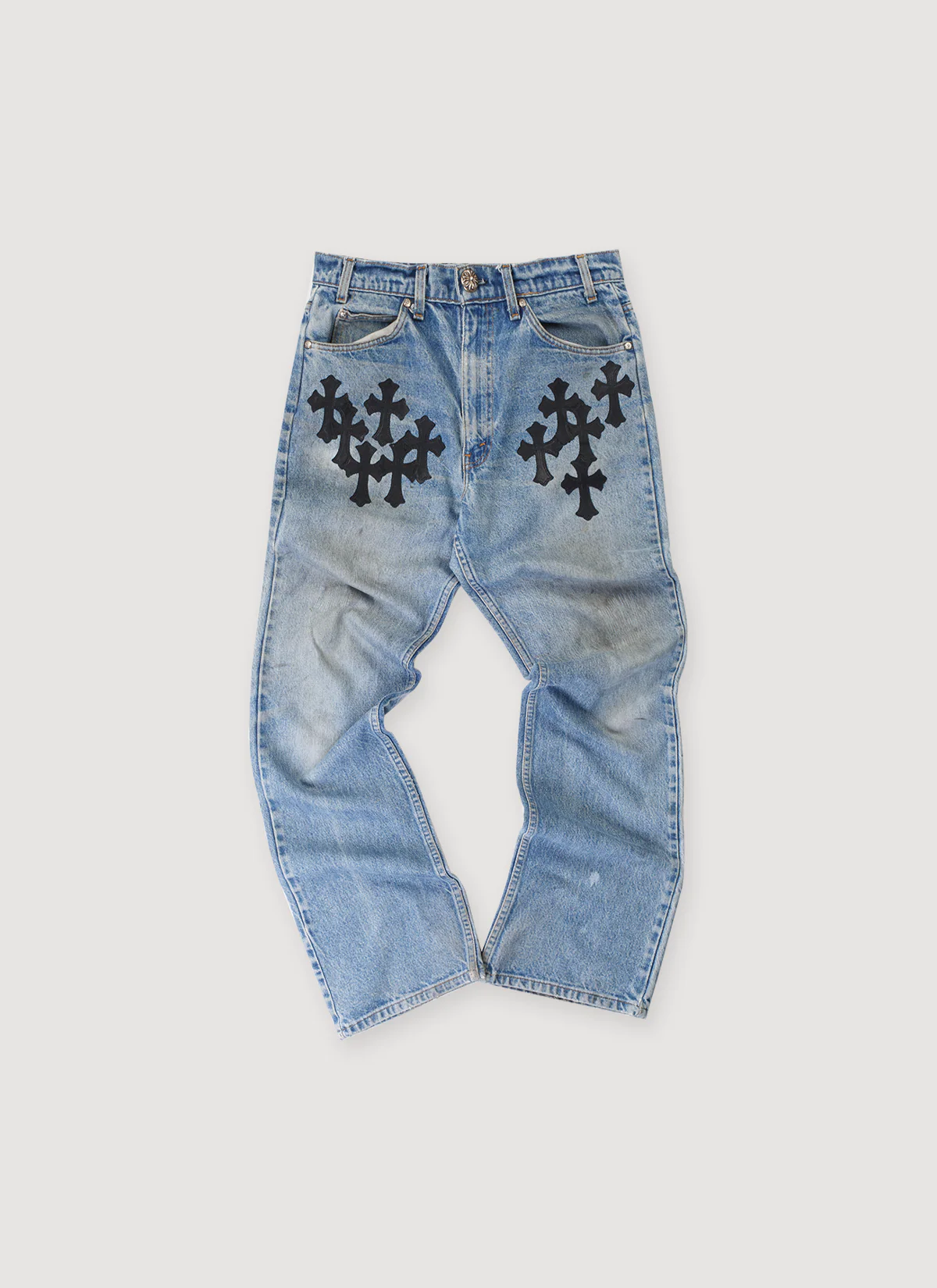 Chrome Hearts Levi's Orange Tab 517 Cross Patch Denim Indigo (Pre-Owned)