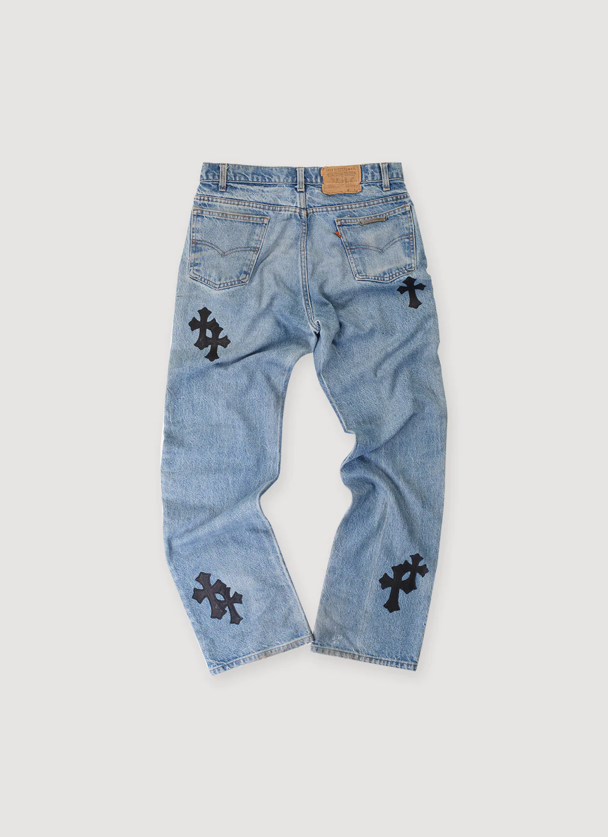 Chrome Hearts Levi's Orange Tab 517 Cross Patch Denim Indigo (Pre-Owned) - Image 2