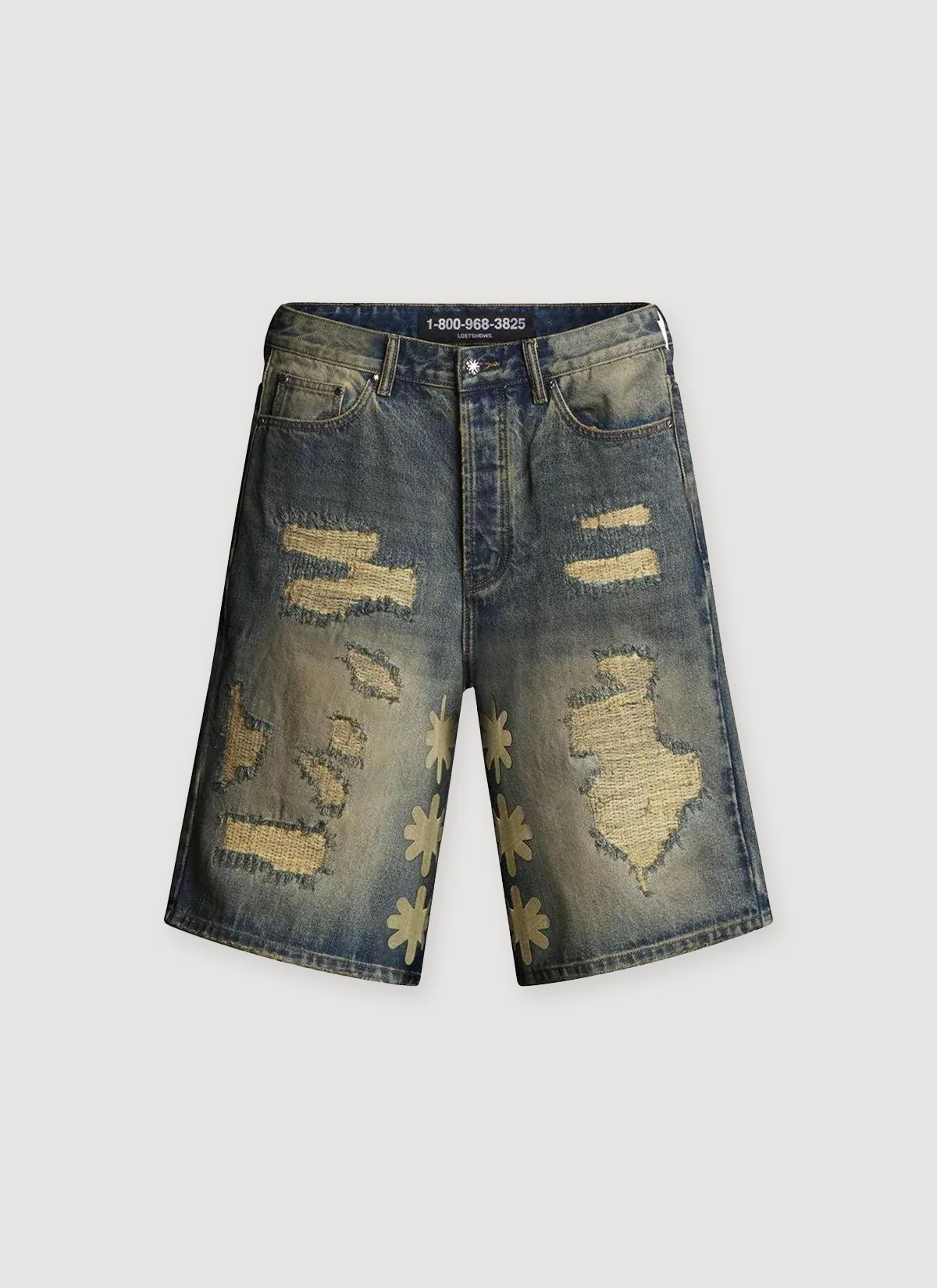Lost SHDWS DSTRY Denim Short Blue Bone