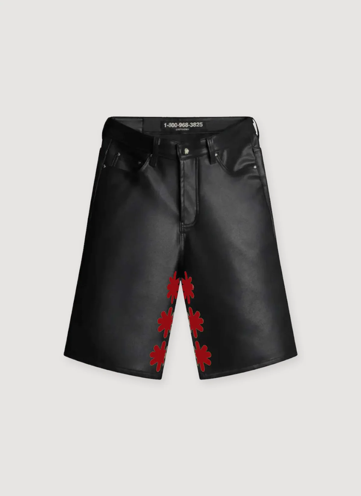 Lost SHDWS Leather Shorts - Image 2