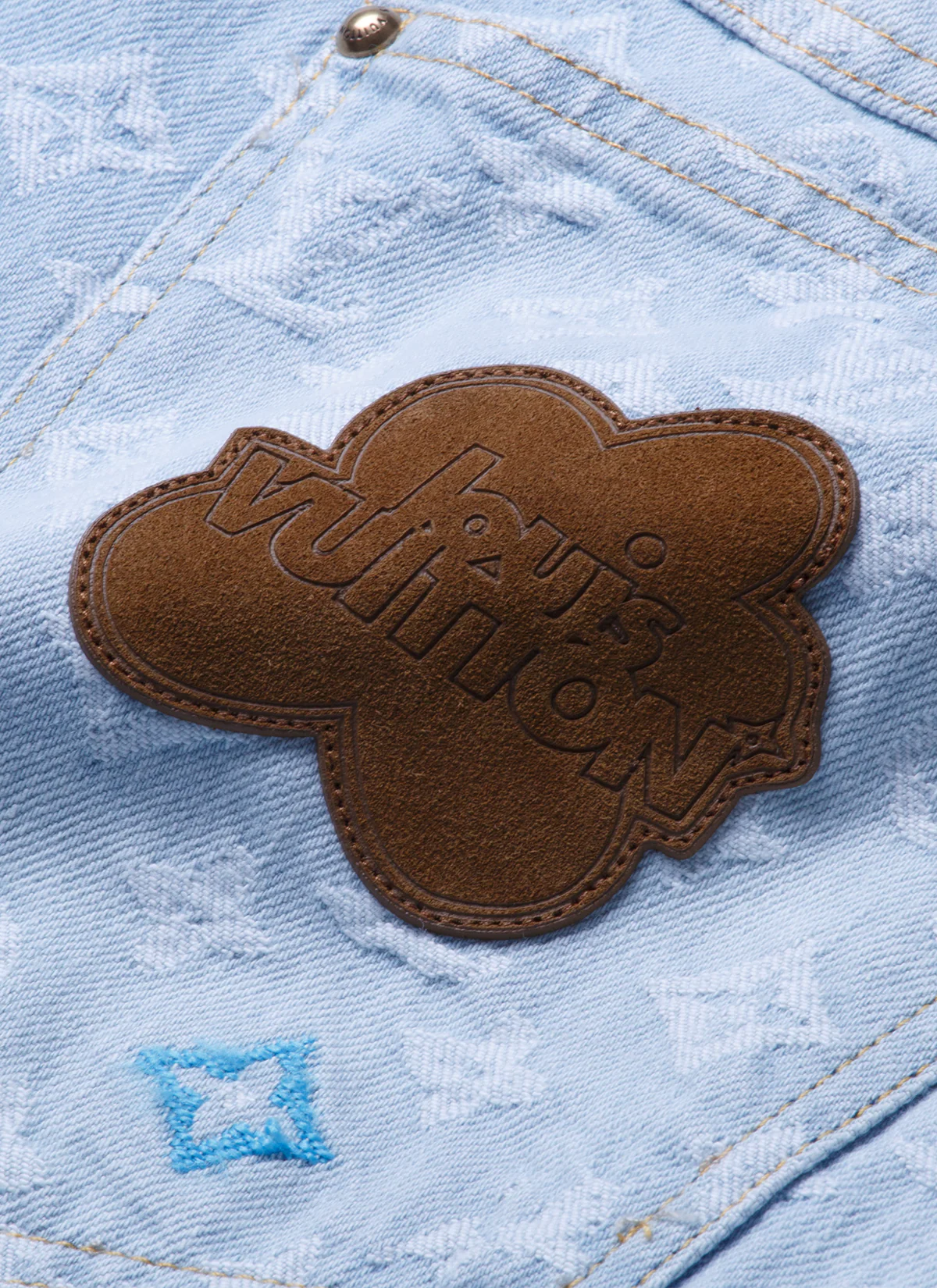 Louis Vuitton Tyler, the Creator Monogram Denim Pants Light Indigo - Image 3