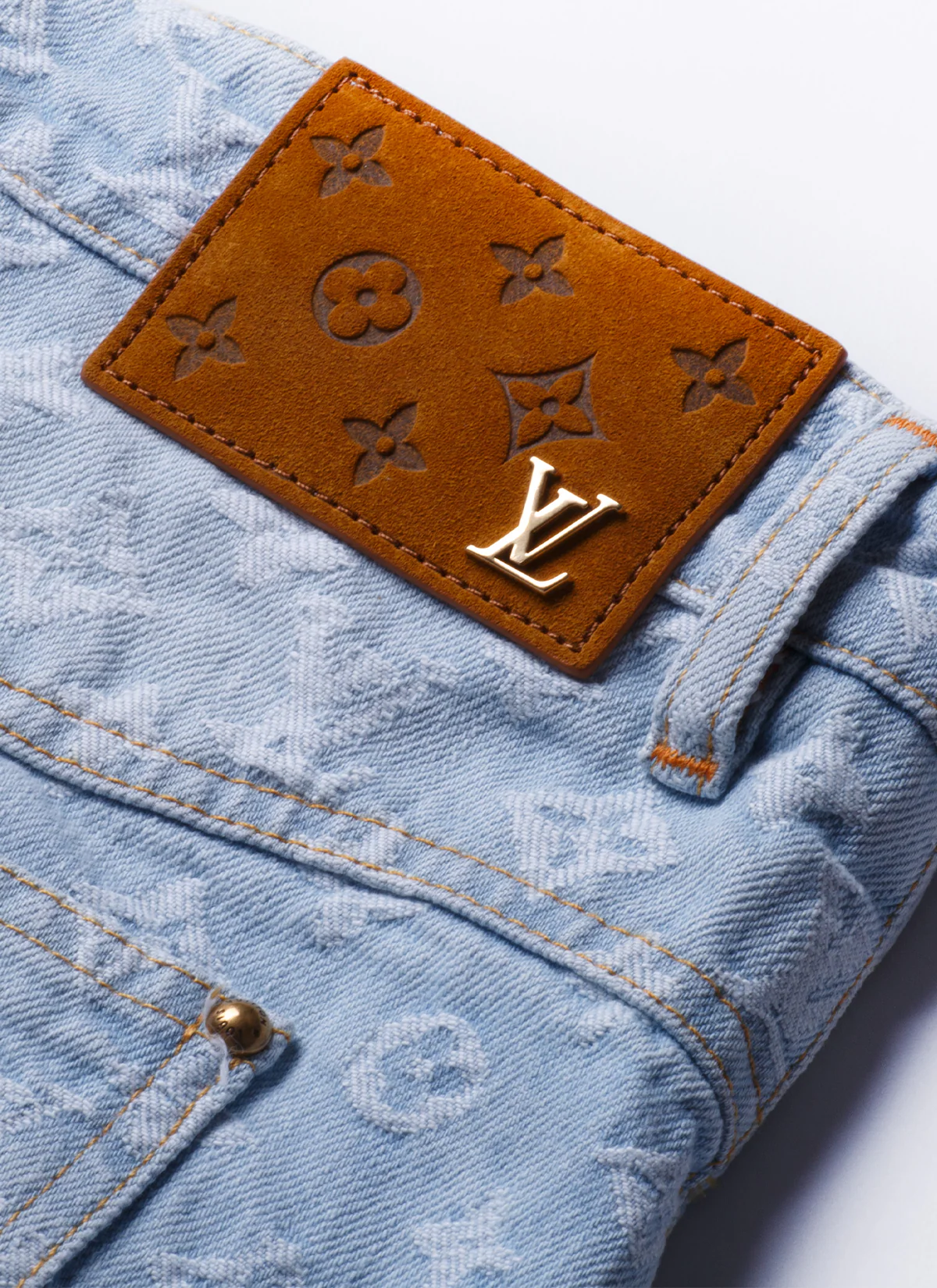 Louis Vuitton Tyler, the Creator Monogram Denim Pants Light Indigo - Image 4
