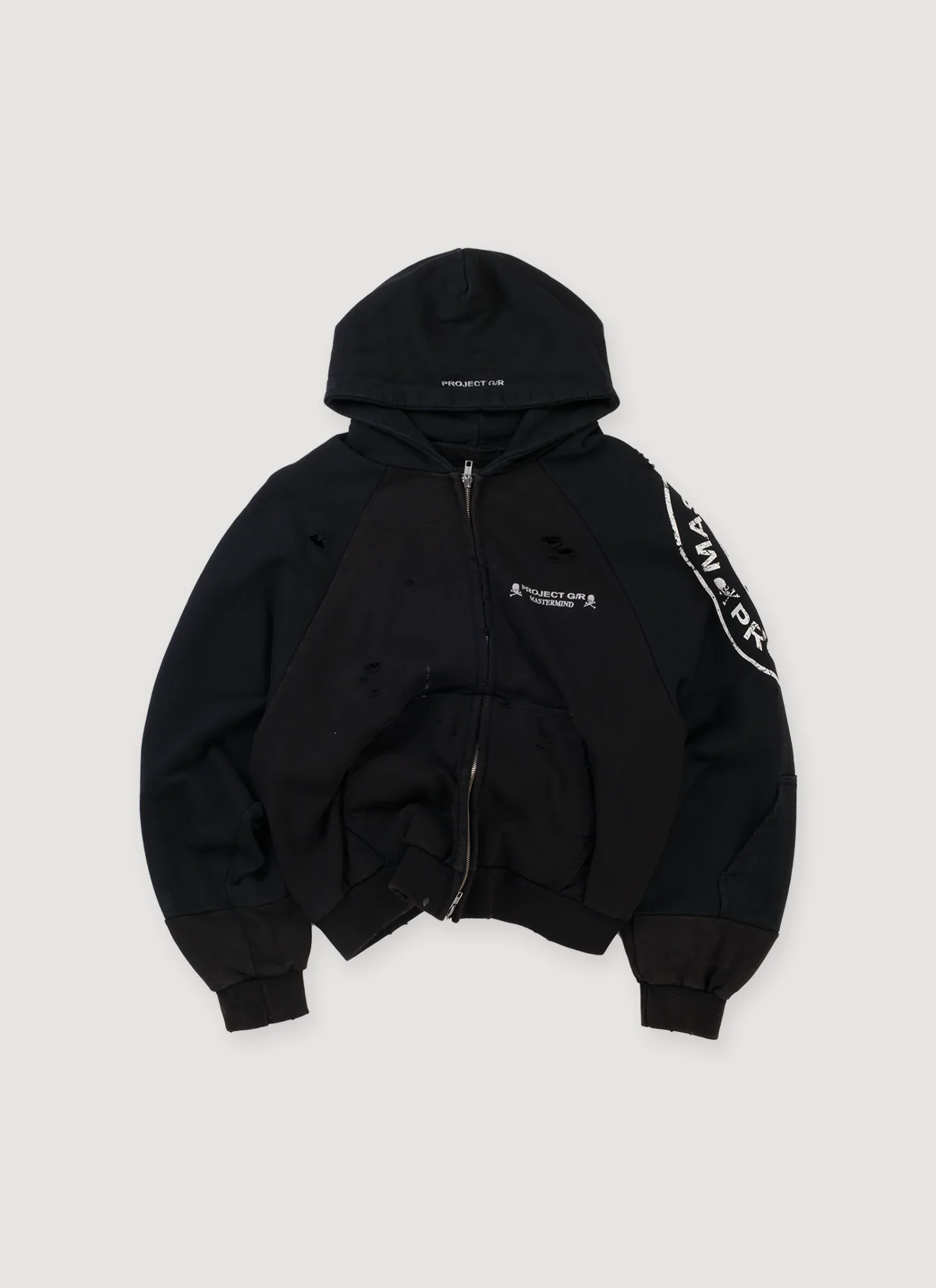 Project G/R Mastermind Reconstructed Folded Sweatshirt Black (Pre-Owned)