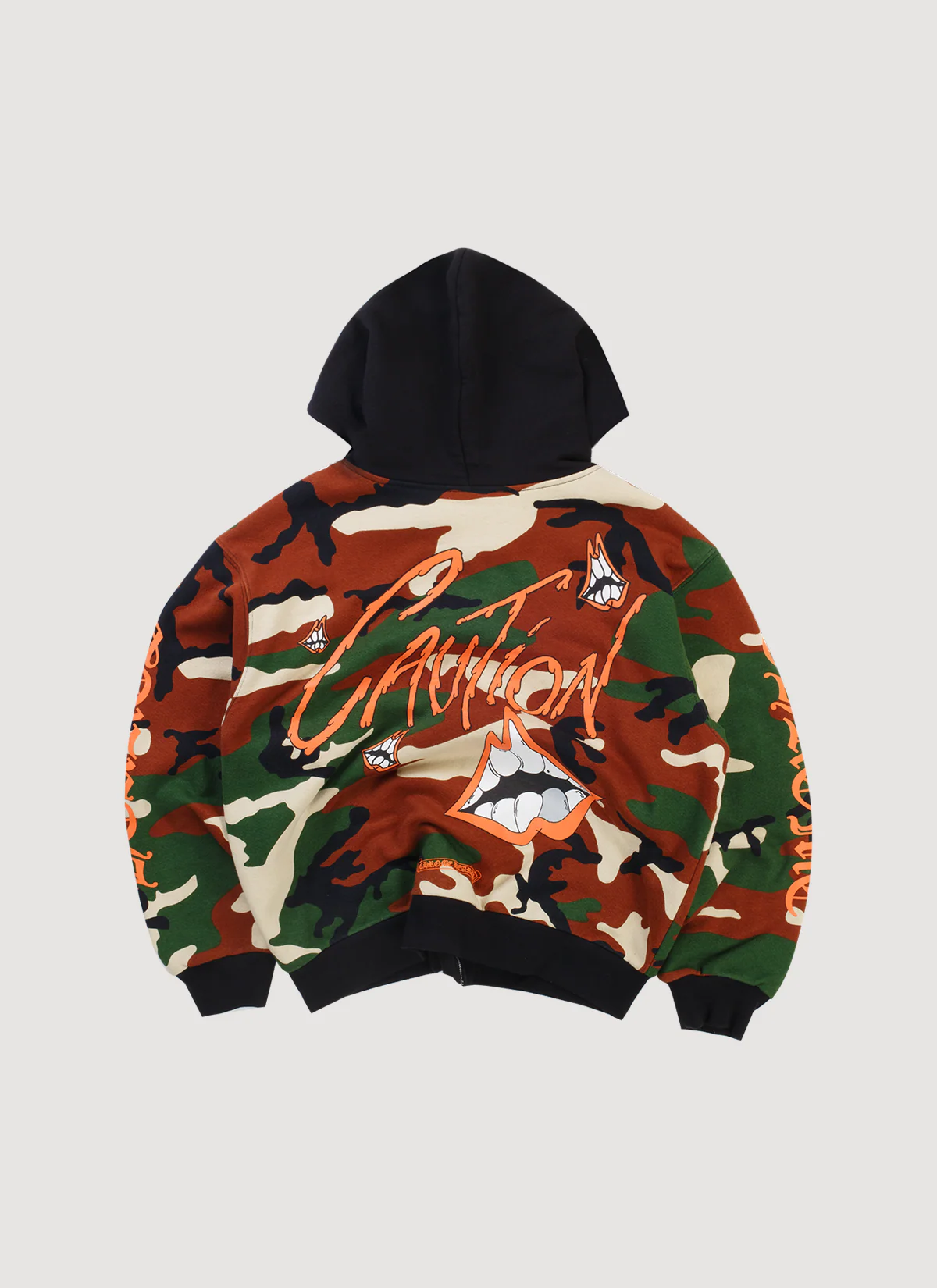 Chrome Hearts Matty Boy Caution Zip Up Sweatshirt Camo (Pre-Owned) - Image 2