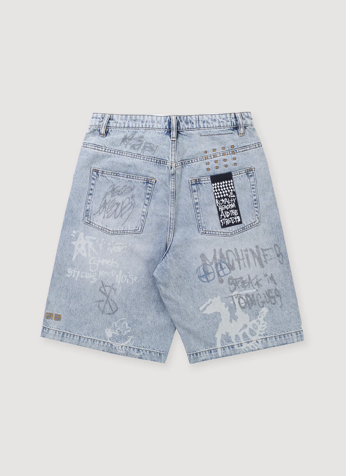 Ksubi Maxx Rogue Short Blue Graffiti - Image 2