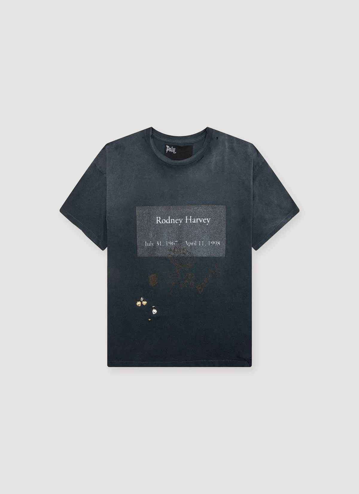 Paly Hollywood Memorial Tee Vintage Black