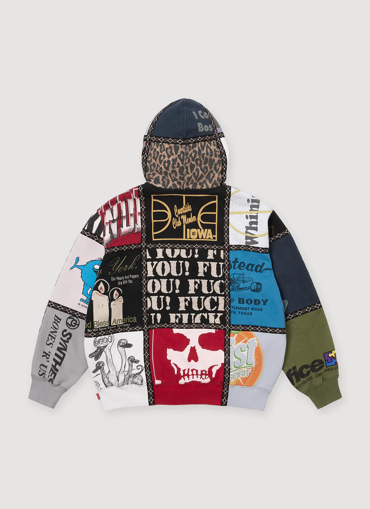Supreme Number (N)ine Patch Zip Up Sweatshirt Multicolored - Image 2