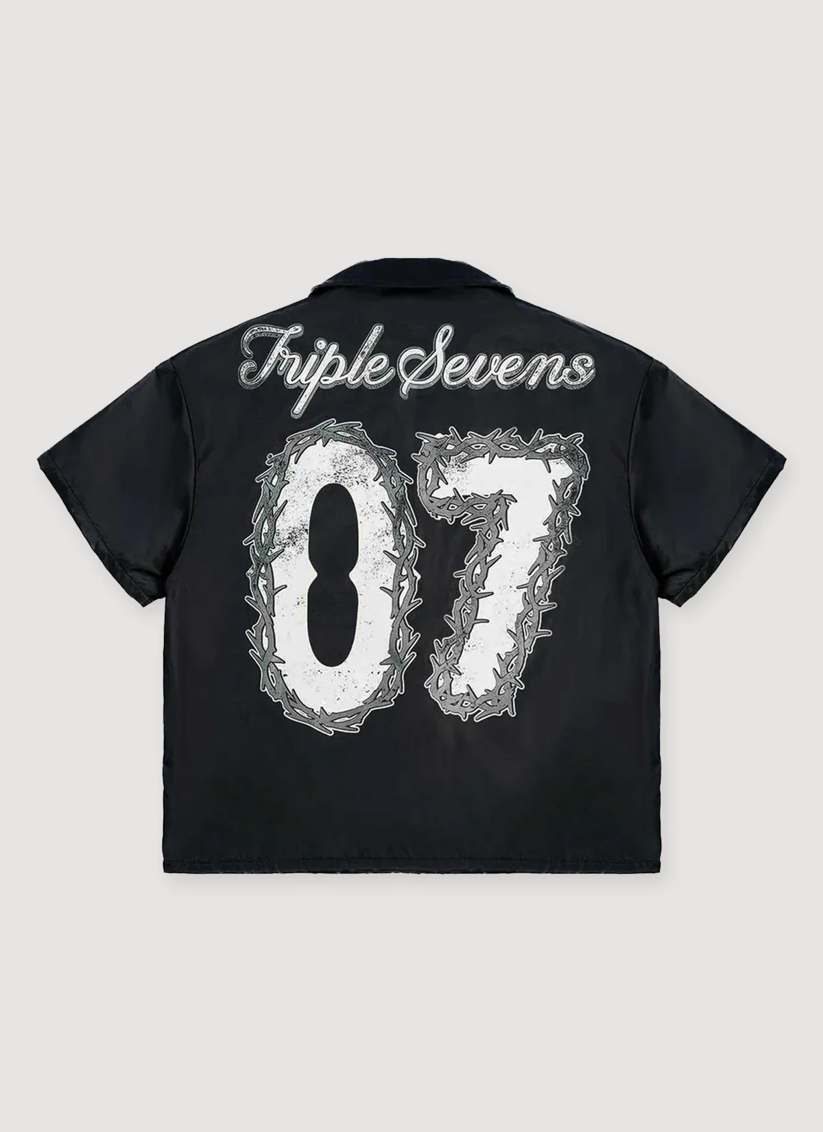 Triple Sevens Nylon Button Up Shirt - Image 2
