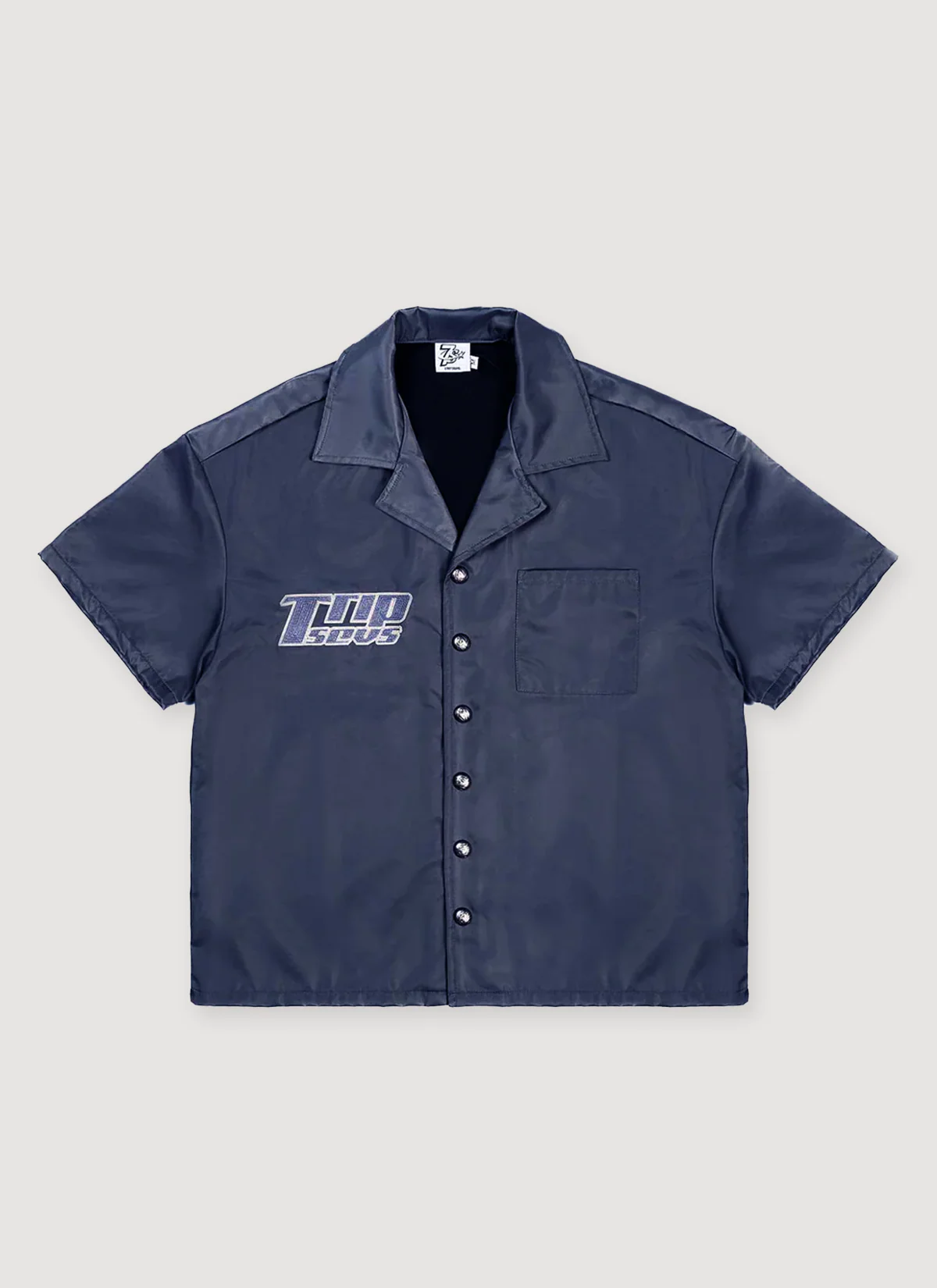 Triple Sevens Nylon Button Up Shirt - Image 3