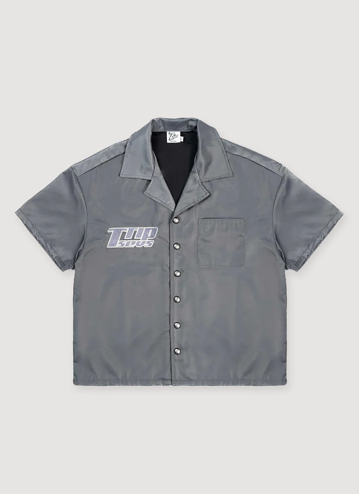 Triple Sevens Nylon Button Up Shirt - Image 5