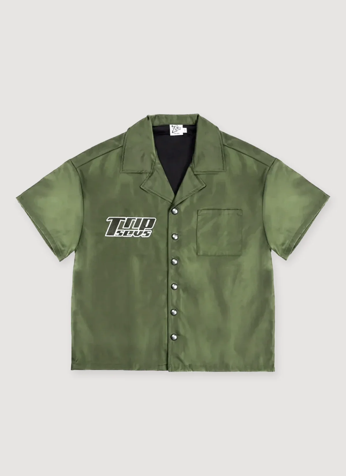 Triple Sevens Nylon Button Up Shirt - Image 7