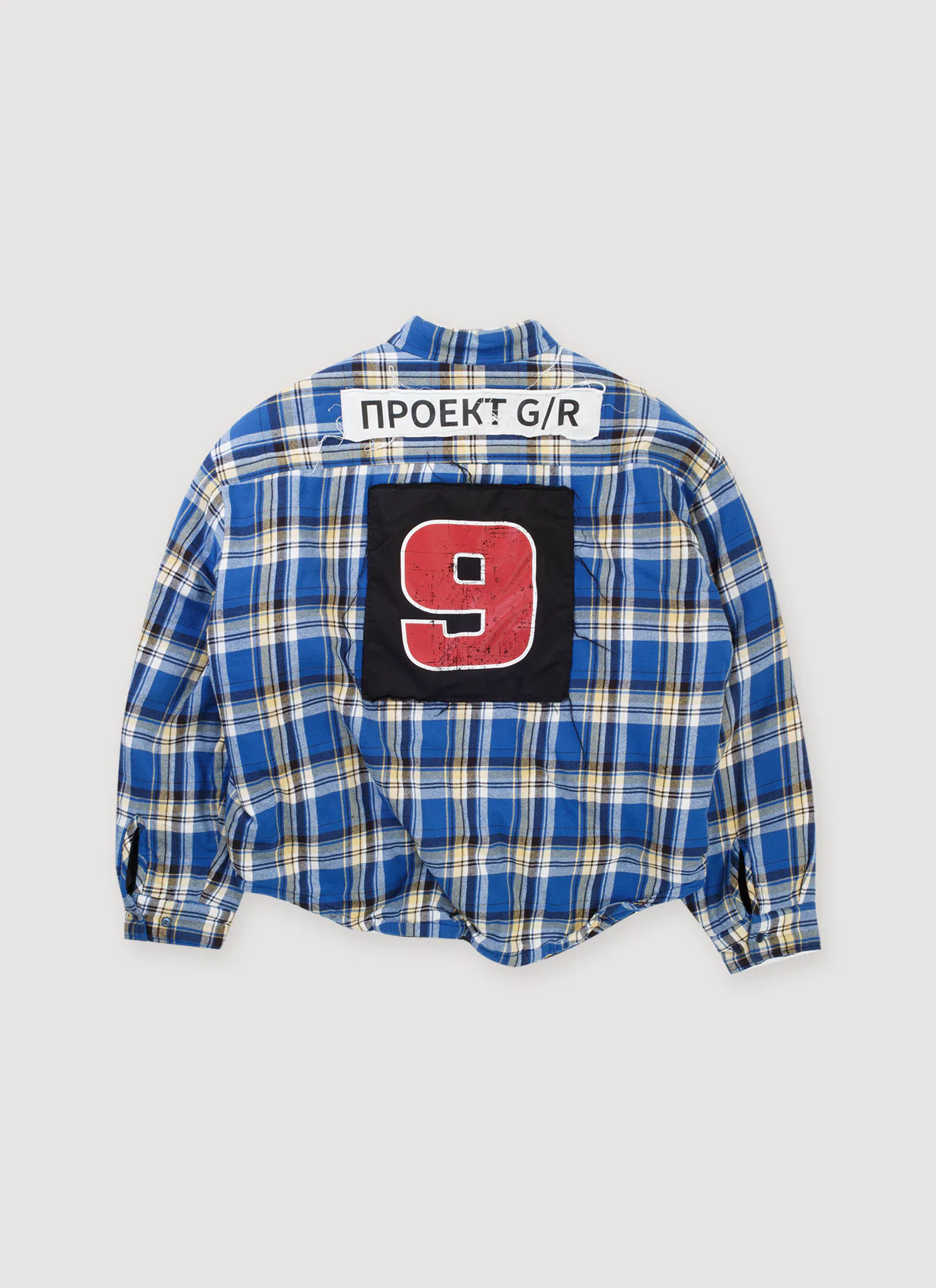 Project G/R Padded Check Jacket Blue (Pre-Owned) - Image 2