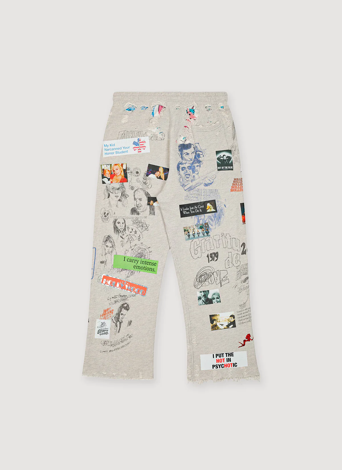 Paly Hollywood Movie Madness Sweatpants Heather Grey - Image 2
