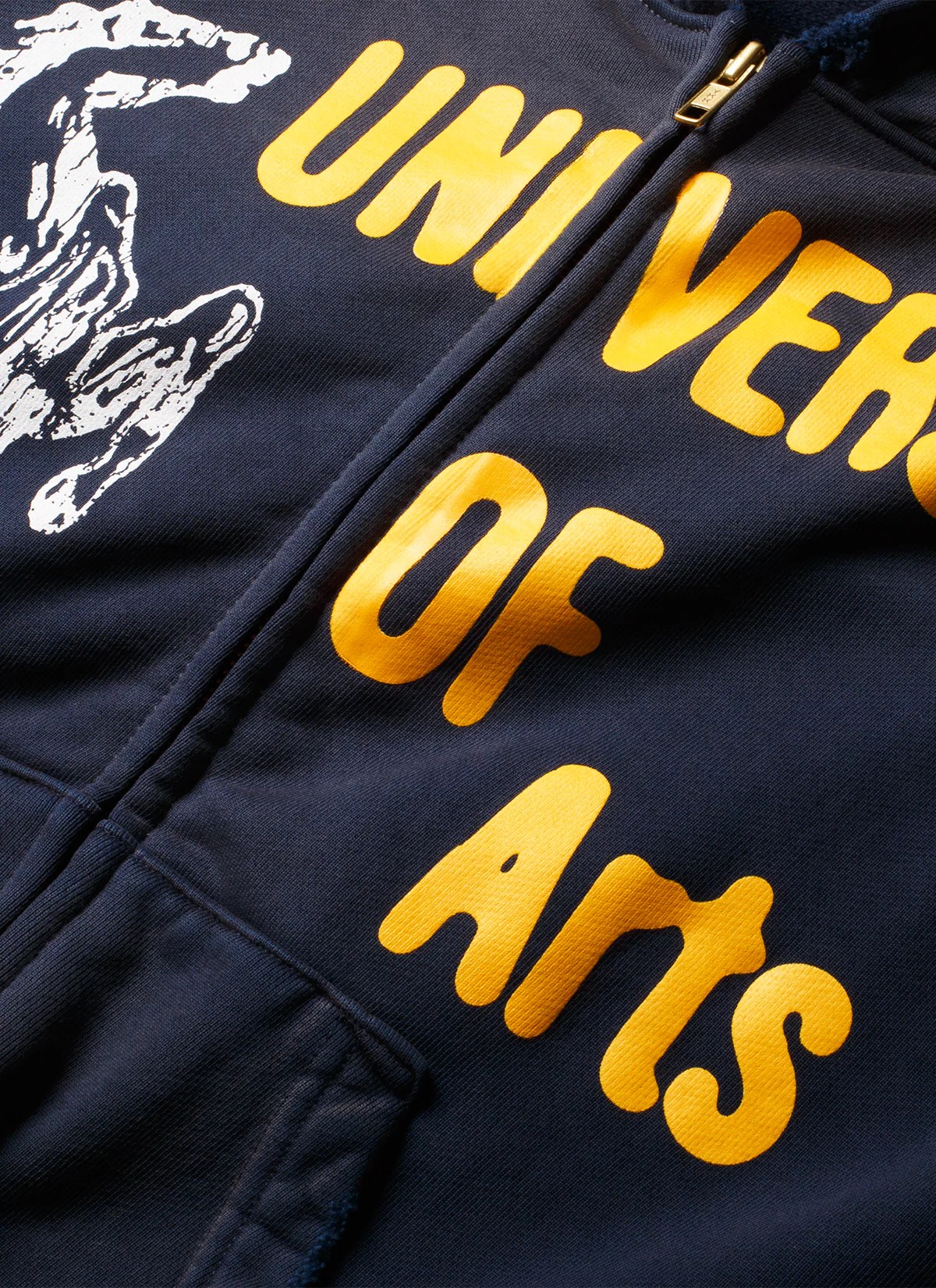 Pieces Academia Zippered Sweatshirt Vintage Navy - Image 4