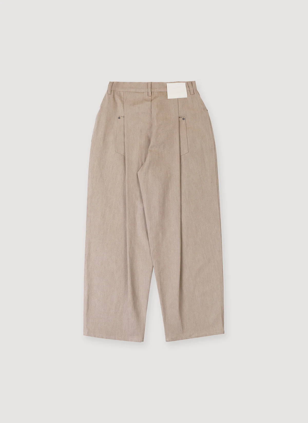 Pieces Back Pleated Trousers Dust - Image 2