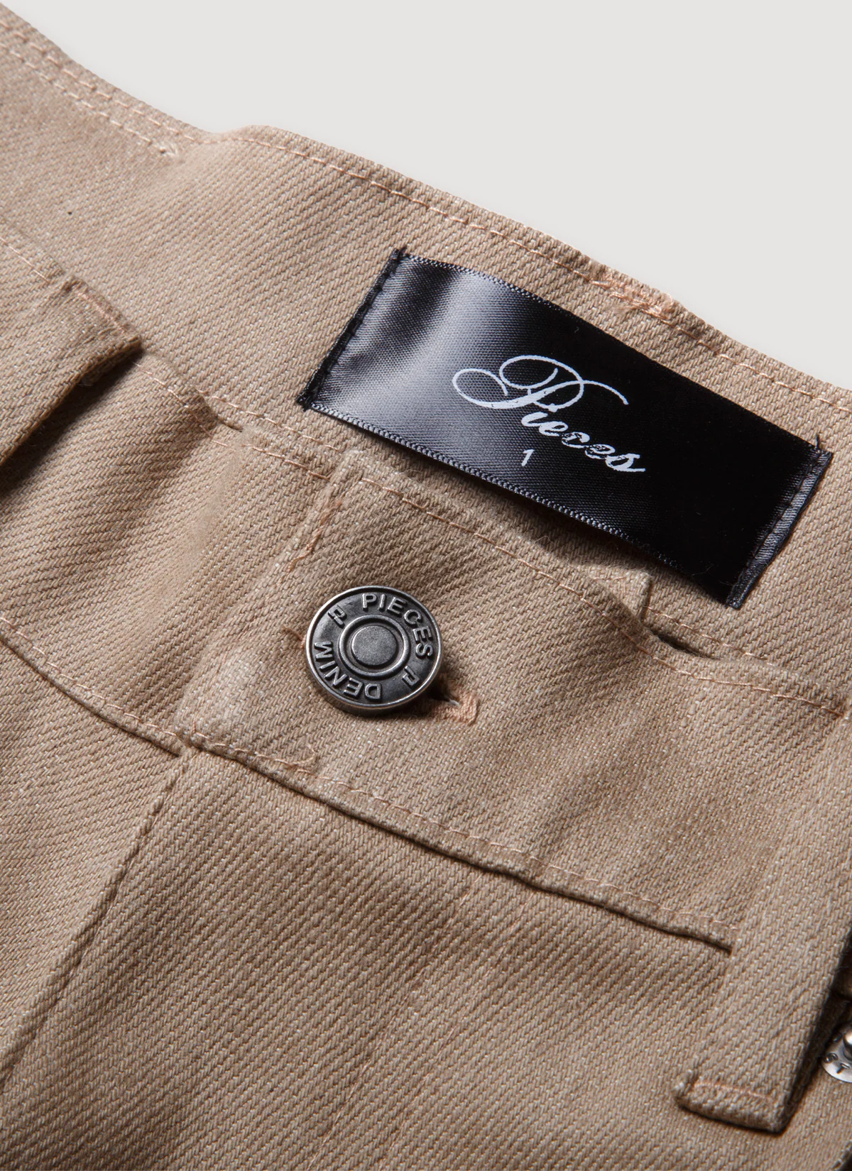 Pieces Back Pleated Trousers Dust - Image 3