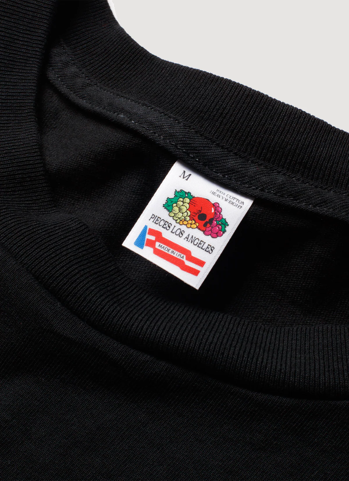 Pieces Fast Bikes Pocket Tee Vintage Black - Image 4