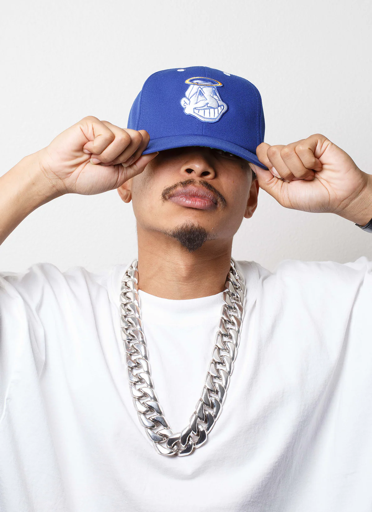 Pieces God vs. Devil Baseball Cap LA Blue - Image 4