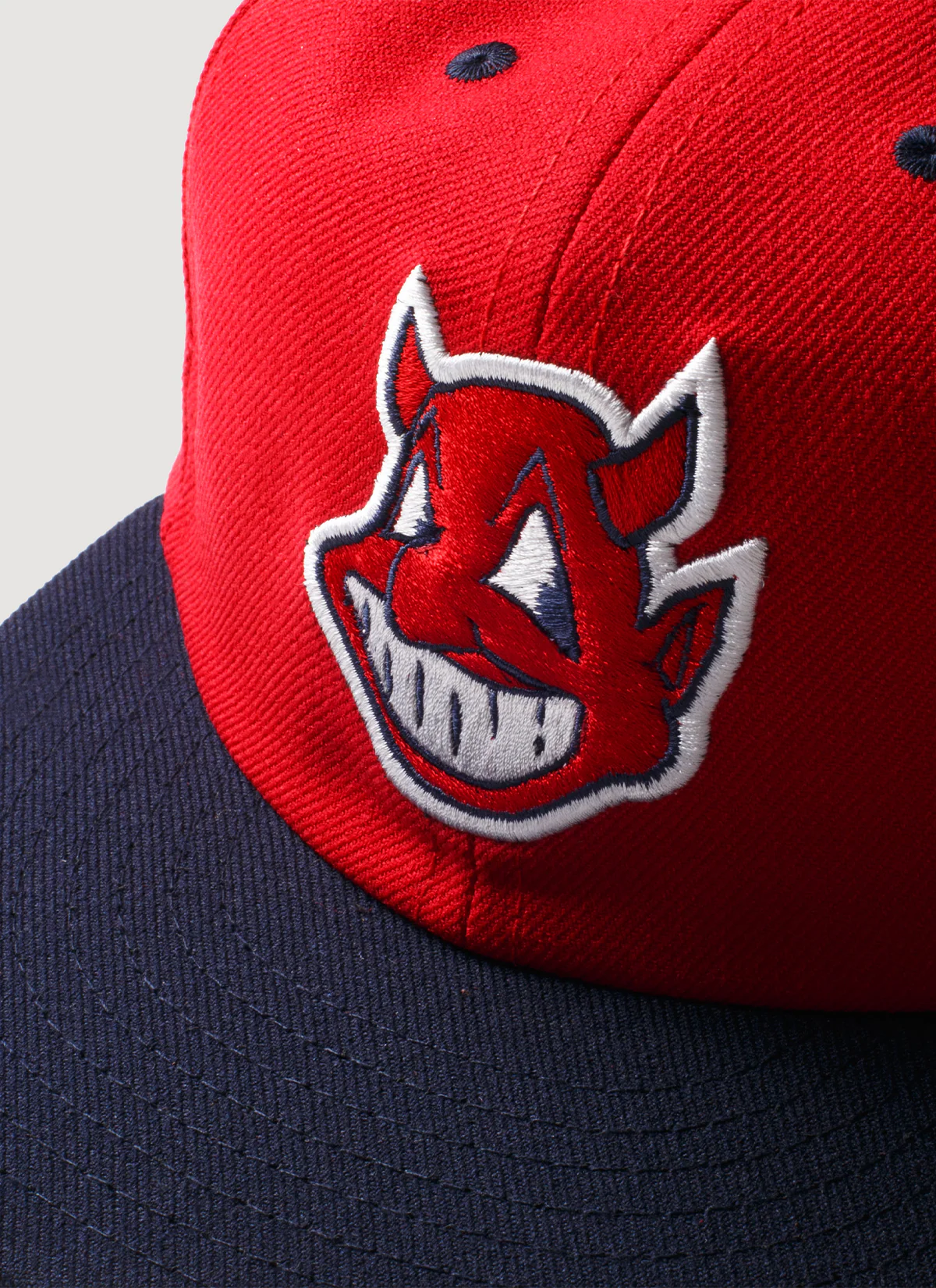 Pieces God vs Devil Baseball Cap Red Navy - Image 3