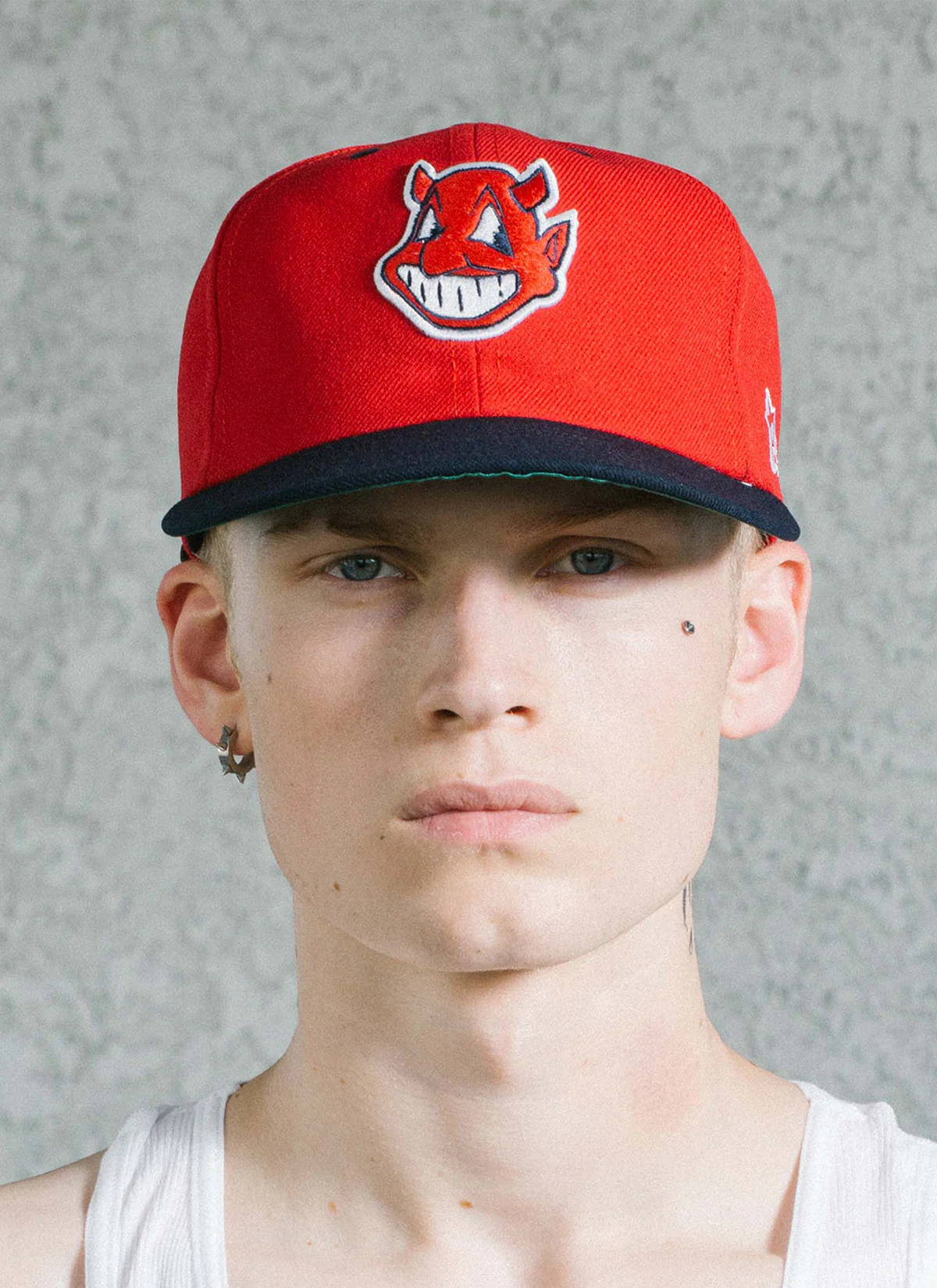Pieces God vs Devil Baseball Cap Red Navy - Image 5