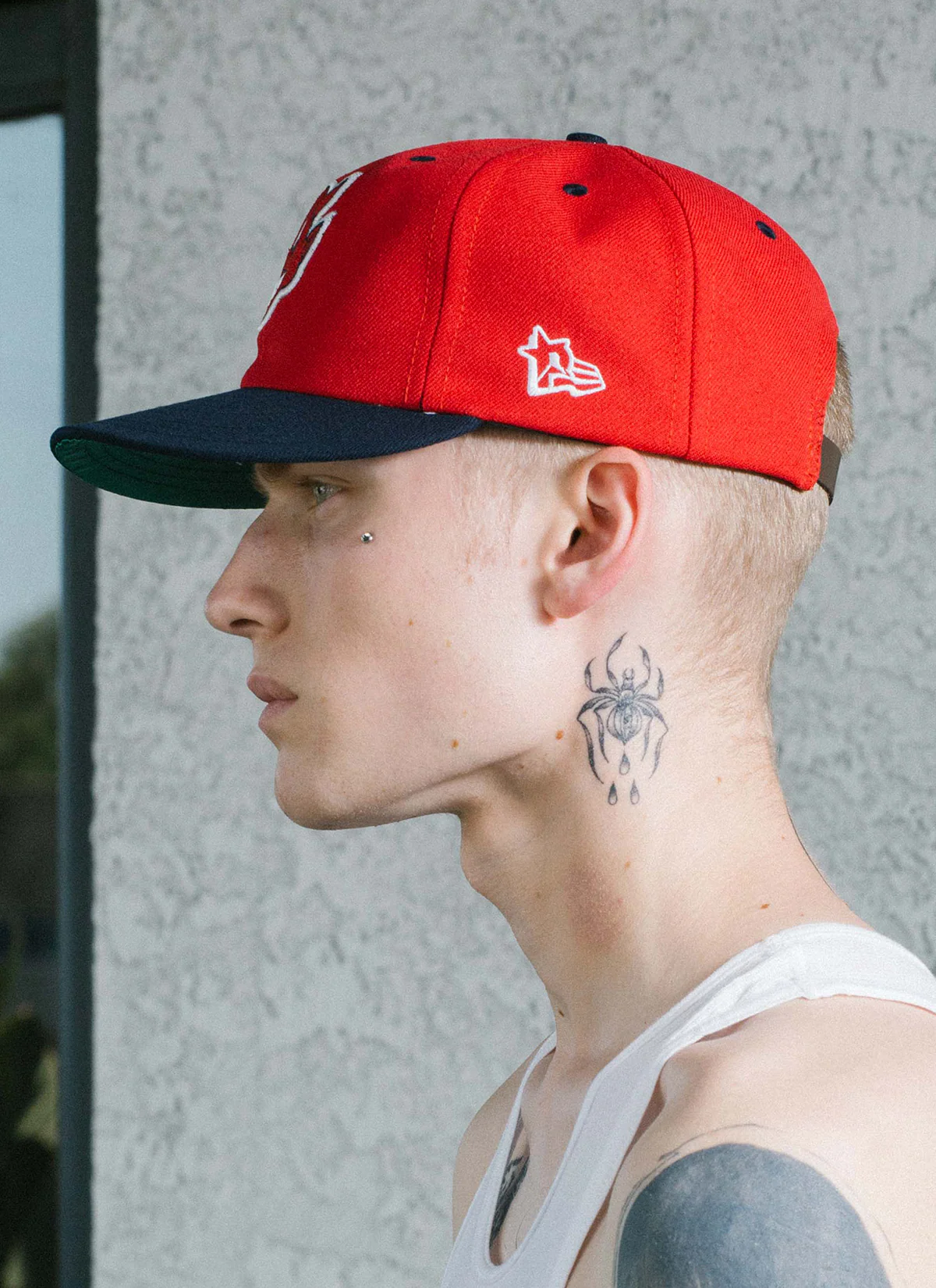Pieces God vs Devil Baseball Cap Red Navy - Image 6