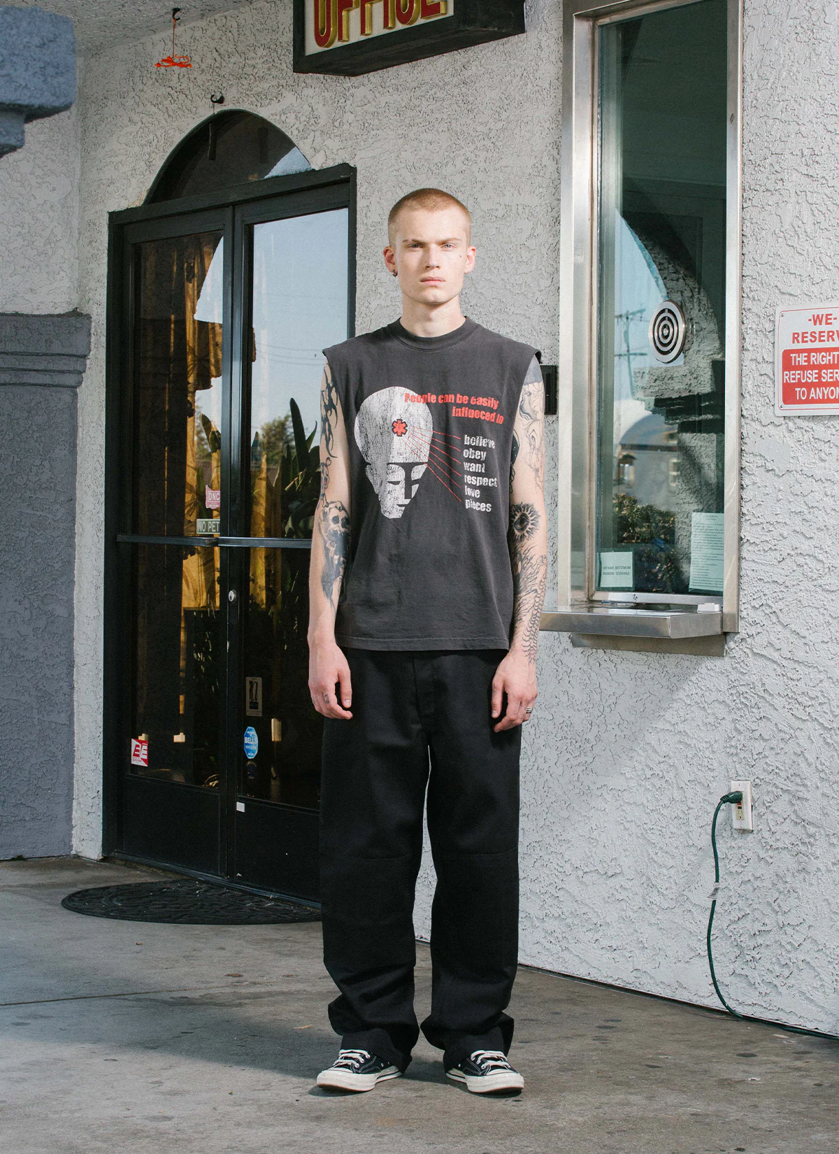 Pieces Influence Cut Off Vintage Black - Image 5