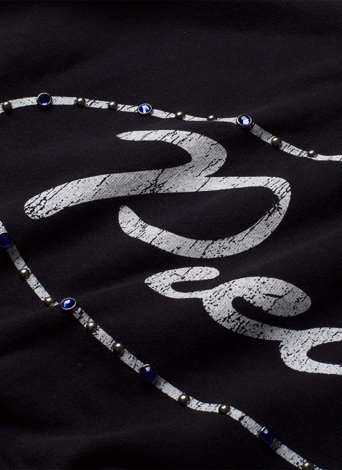 Pieces Jeweled Sweatshirt Black - Image 4