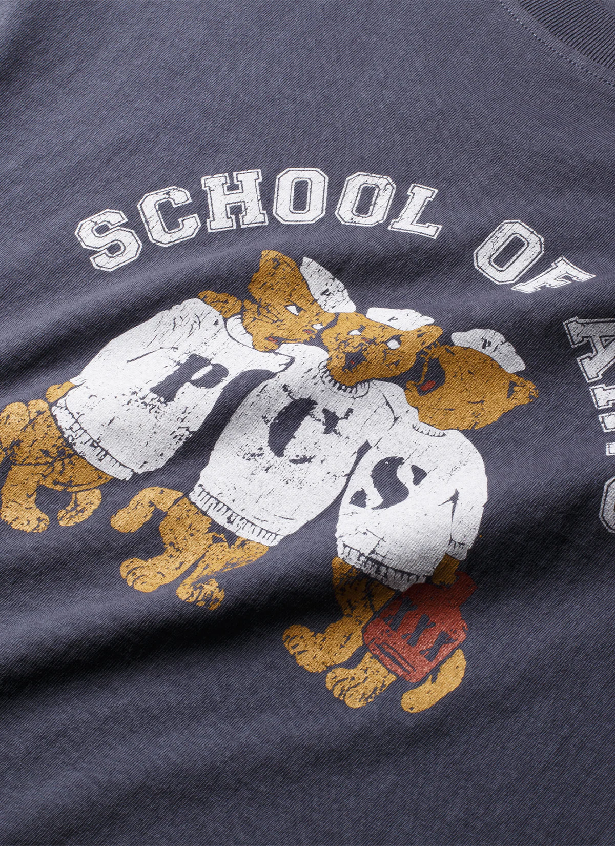 Pieces Mascot Sleeveless Shirt Vintage Navy - Image 3