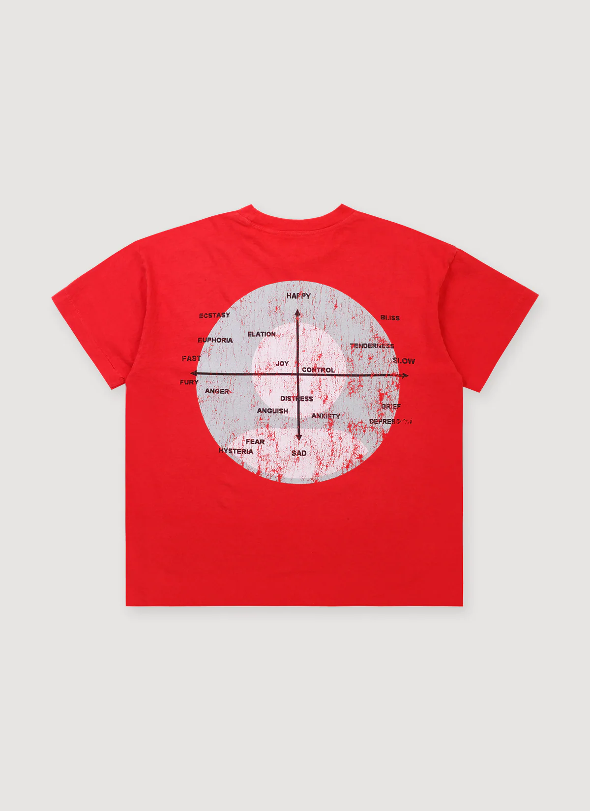 Pieces Mental Health Tee Vintage Red - Image 2