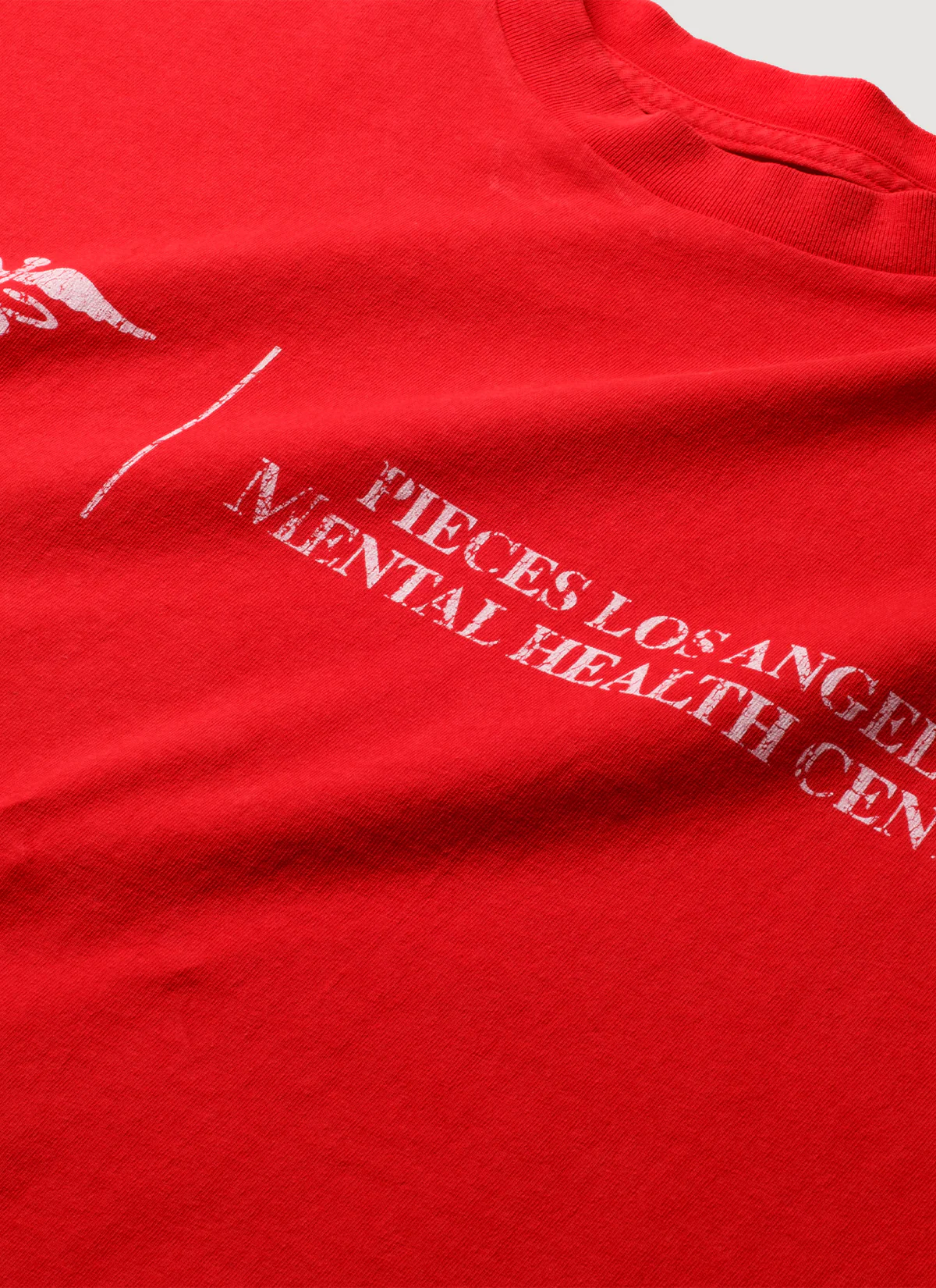 Pieces Mental Health Tee Vintage Red - Image 3