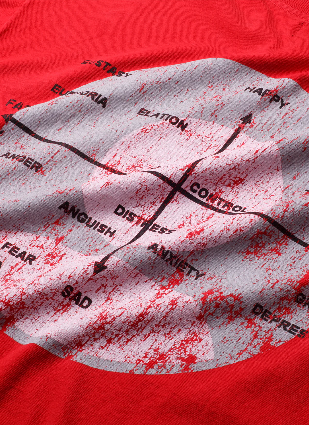 Pieces Mental Health Tee Vintage Red - Image 4